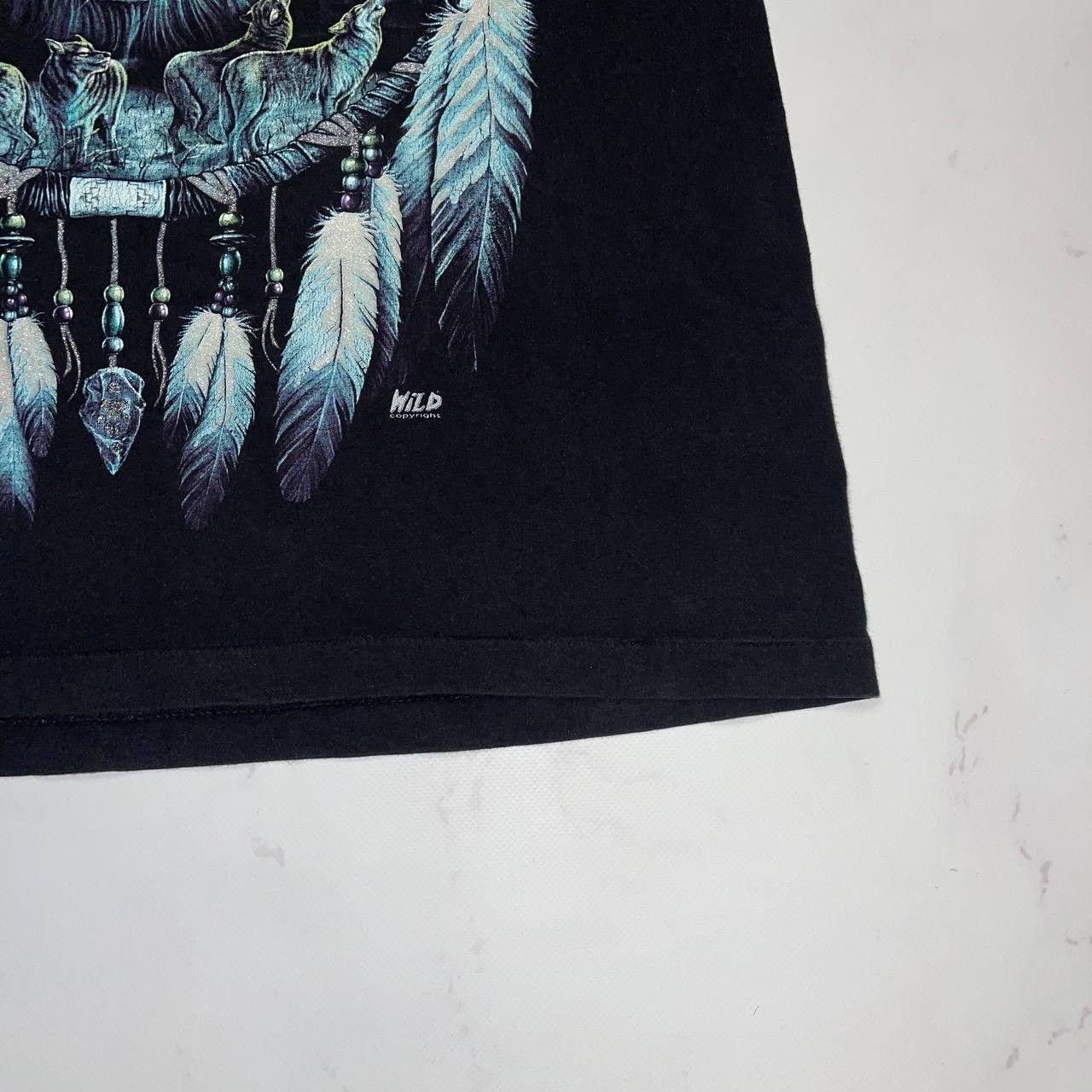 Vintage Vintage Rock Eagle Black Wolf Animal T Shirt Size XL Size US XL / EU 56 / 4 - 5 Thumbnail