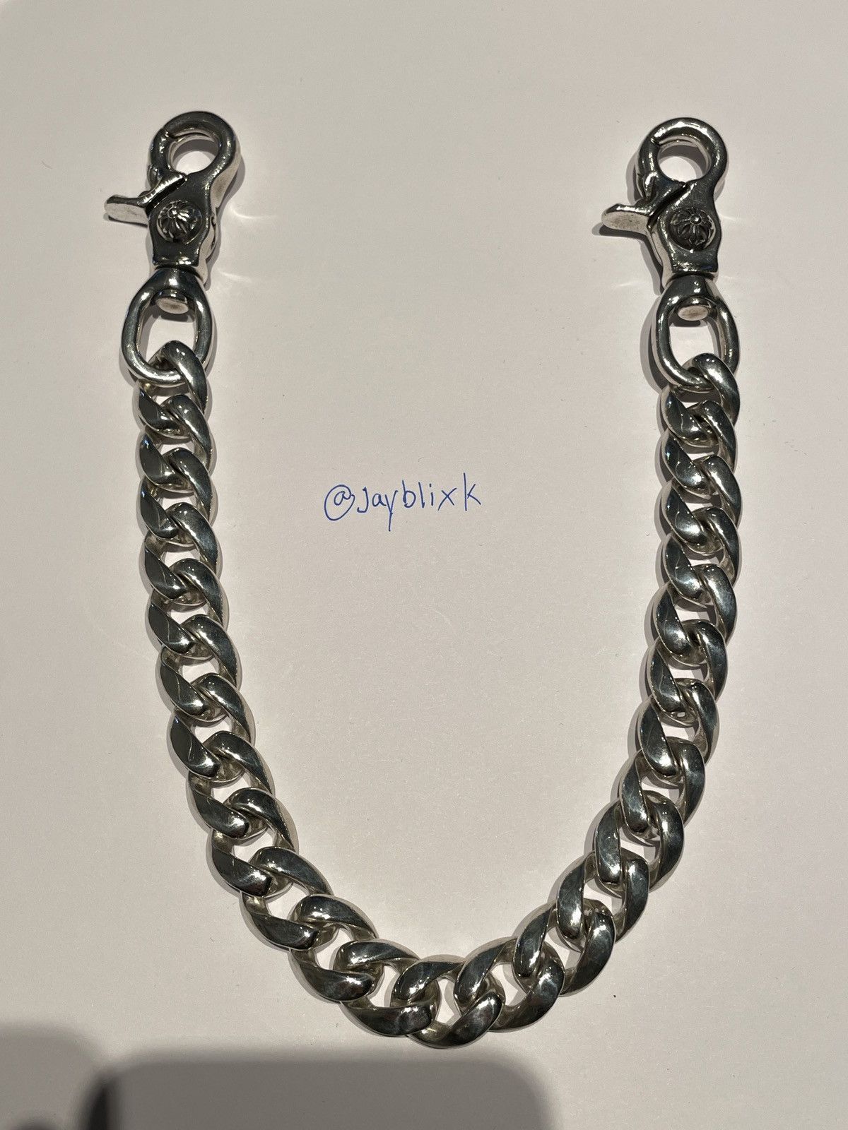 CHROME HEARTS DOUBLE LOBSTER CUBAN WALLET CHAIN