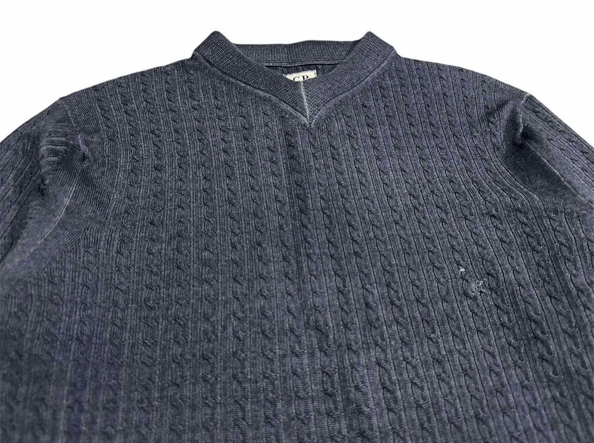 C.P. Company × Massimo Osti × Vintage 🔥Archived Vintage Cp Company Wool Sweater Cable Kni Size US L / EU 52-54 / 3 - 3 Thumbnail