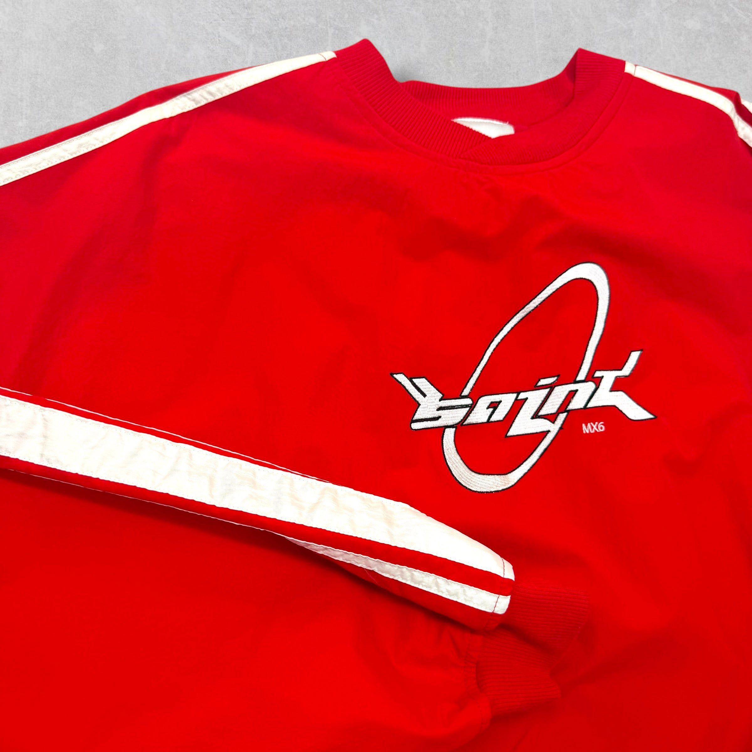 Saint Michael Saint Michael Bjork Red Nylon Pullover XL Size US XL / EU 56 / 4 - 3 Thumbnail