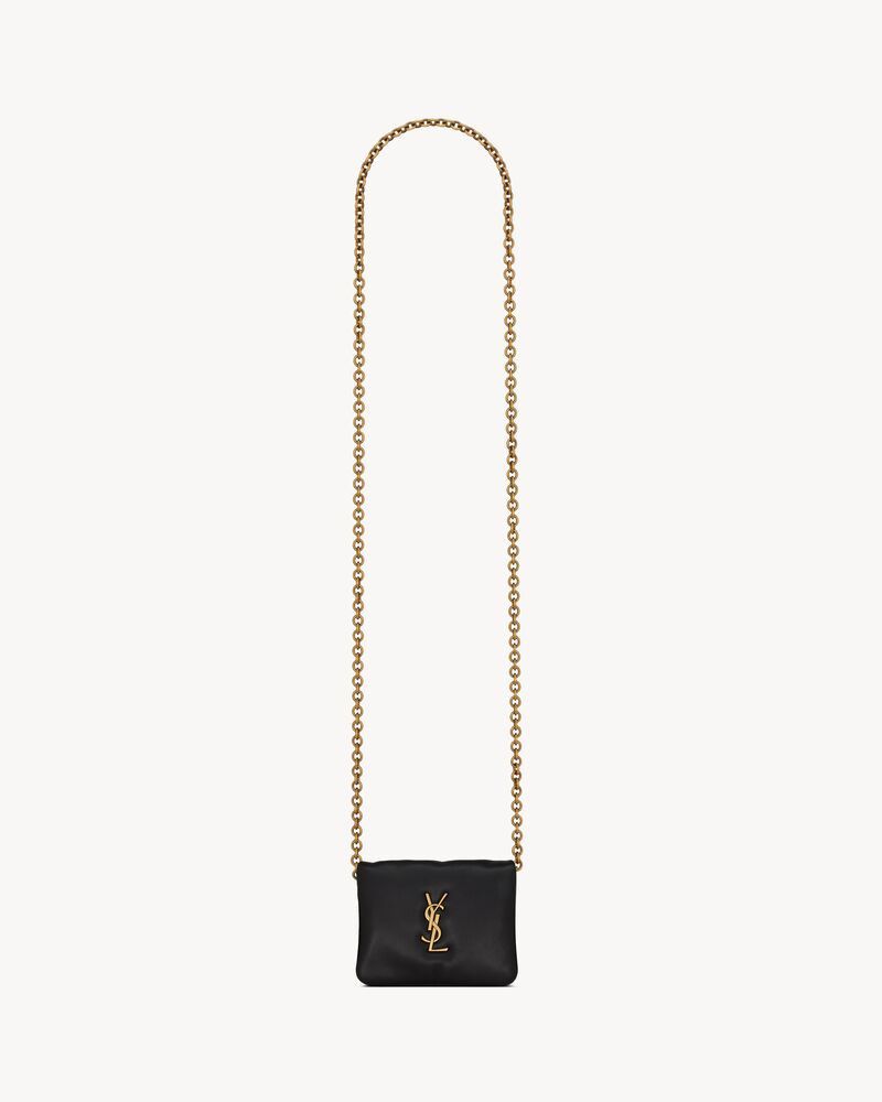 Saint Laurent Paris o1b1hav111125 Size: OS / Calypso Chain Wallet in Black Size ONE SIZE - 1 Thumbnail