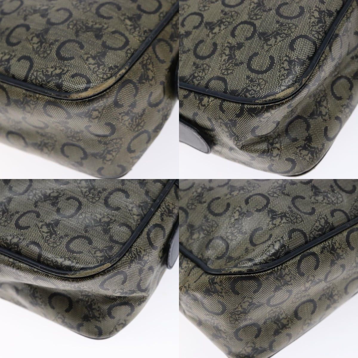 Celine CELINE C Sulky Shoulder Bag Pvc Navy Gold Size ONE SIZE - 10 Thumbnail