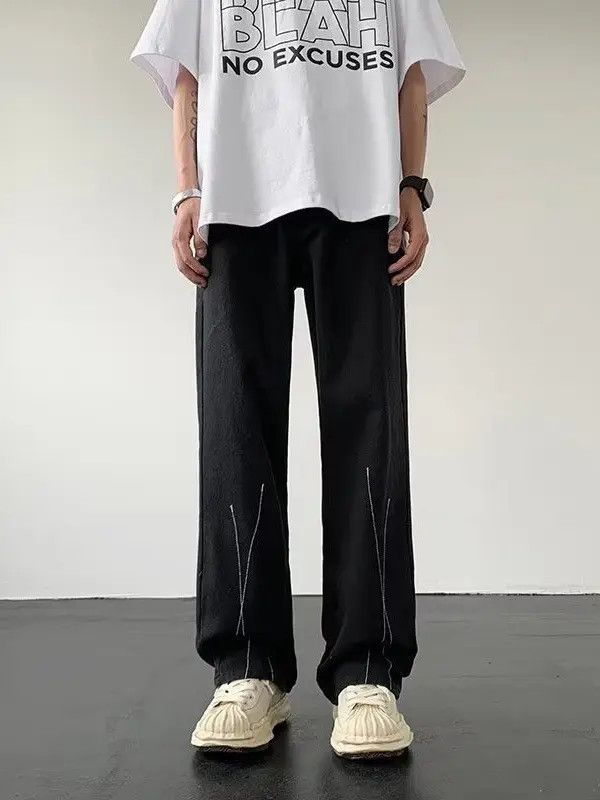 Japanese Brand Retro loose straight leg casual jeans Size US 30 / EU 46 - 6 Thumbnail