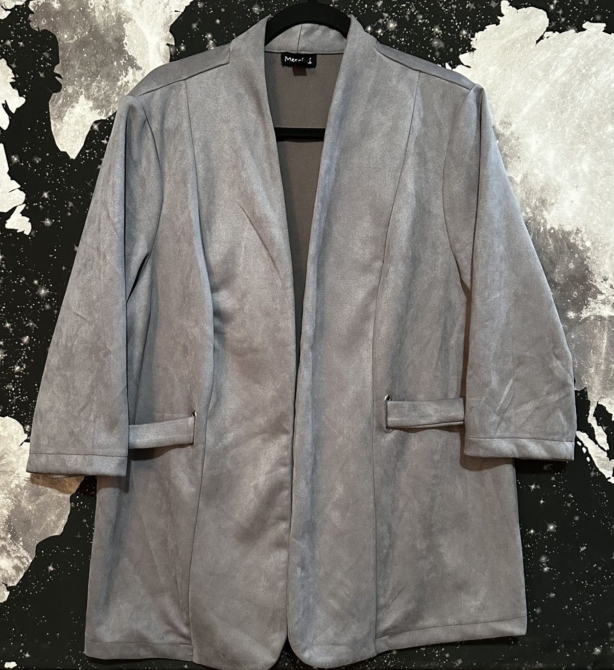 Other Messini Womens Open Front Blazer Jacket Size XXL / US 16-18 / IT 52-54 - 1 Thumbnail