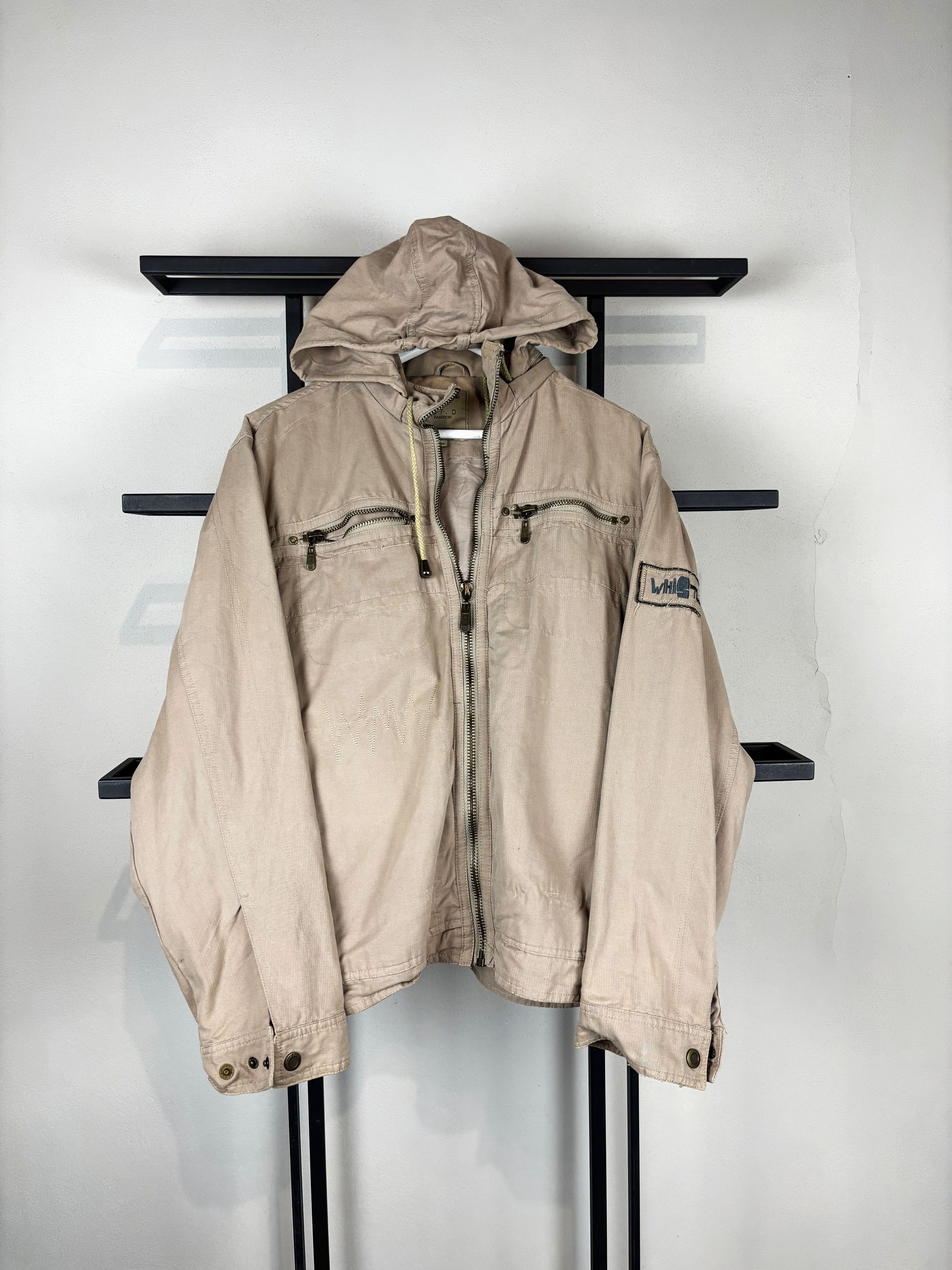 Vintage Utility Hooded Jacket Military Y2K Archive Style