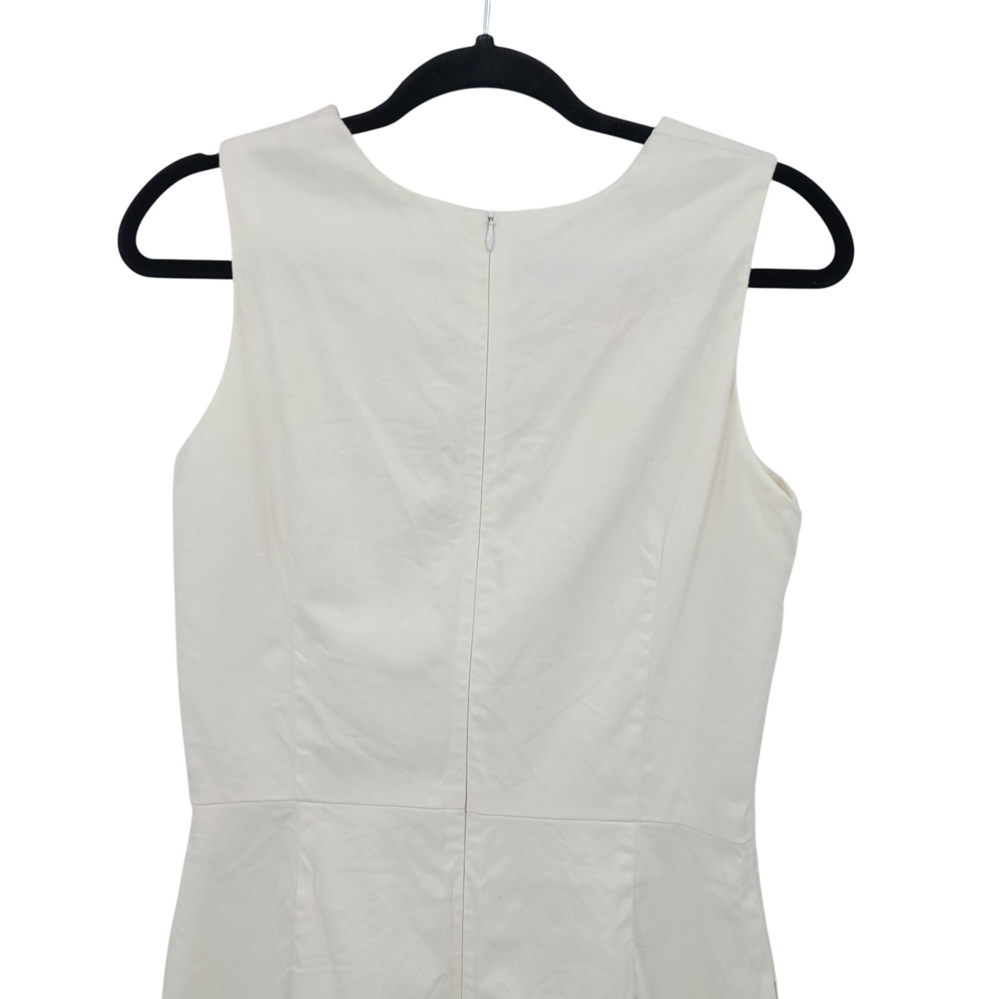 Designer Pink Tartan Womens White Sleeveless Sheath Dress Sz 8 Canada Size M / US 6-8 / IT 42-44 - 8 Thumbnail