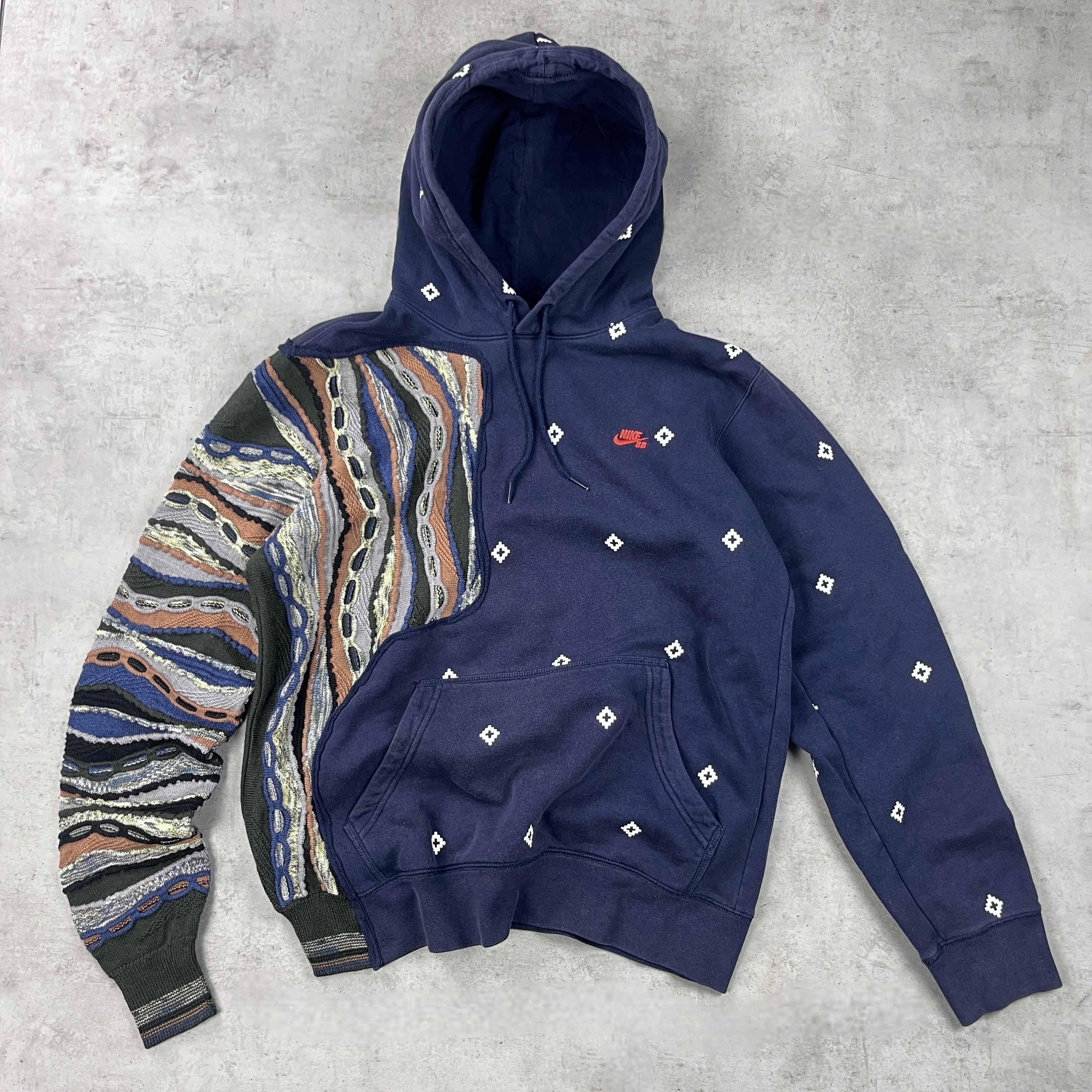 Japanese Brand × Nike × Vintage Custom NIKE X Coogi X Distorted.lab 'Nike SB' hoodie Size US L / EU 52-54 / 3 - 1 Thumbnail