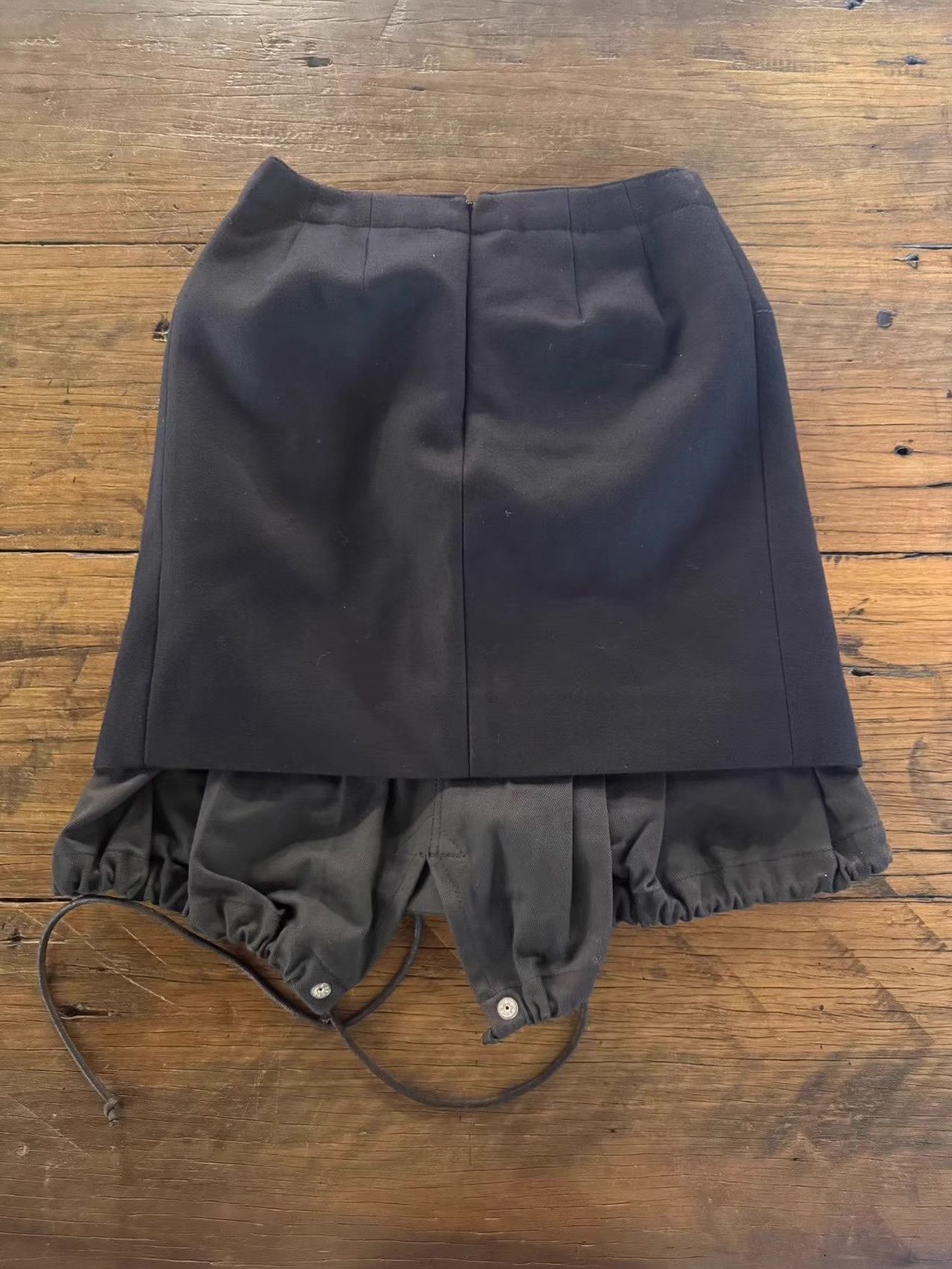 Sacai Sacai 15FW Women's Main Line A-Line Double-Layer Skirt Ｑ25 Size 32" / US 10 / IT 46 - 3 Thumbnail