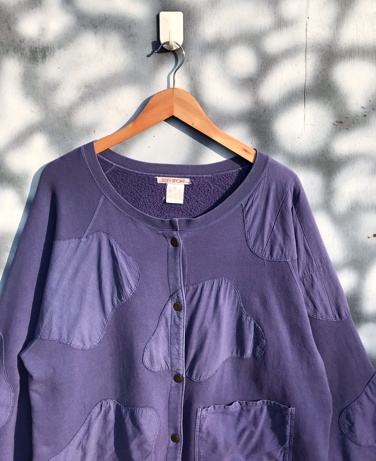 Issey Miyake × Vintage Vintage 80s Issey sport cow snap button sweatshirt Size US L / EU 52-54 / 3 - 3 Thumbnail