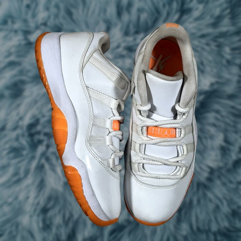 Jordan Brand Nike Air Jordan 11 Retro Low Bright Citrus AH7860-139 Womens 8 Mens 6.5 White Shoes Size US 7 / EU 40 - 1 Thumbnail