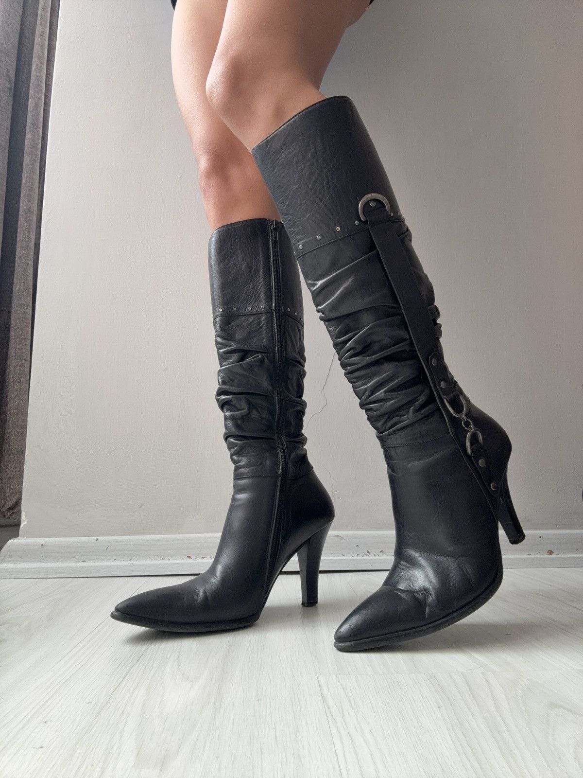 Vintage y2k leather boots Size US 7.5 / IT 37.5 - 4 Thumbnail