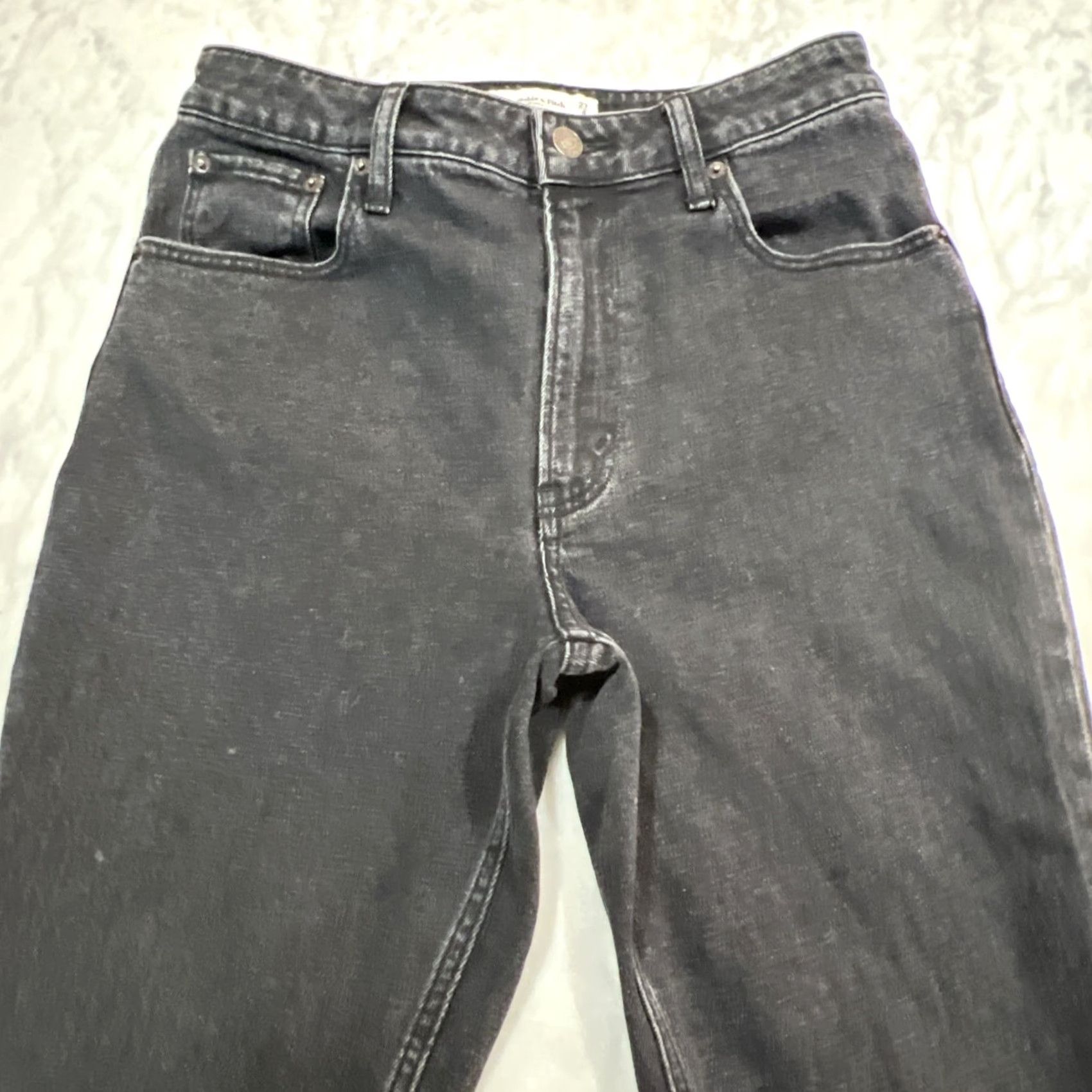 Abercrombie & Fitch Abercrombie Fitch Jeans Womens 28x30 Black High Rise The Skinny Curve Love 90s Vintage-Feel Not Vintage Size 27" / US 4 / IT 40 - 7 Thumbnail