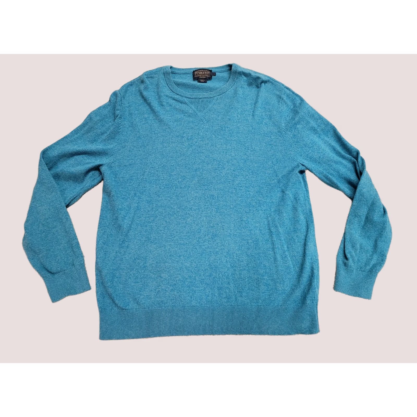 Pendleton Pendleton Sweater Mens Large Teal Knit Pullover Long Sleeve Casual Outdoor Size US L / EU 52-54 / 3 - 1 Thumbnail