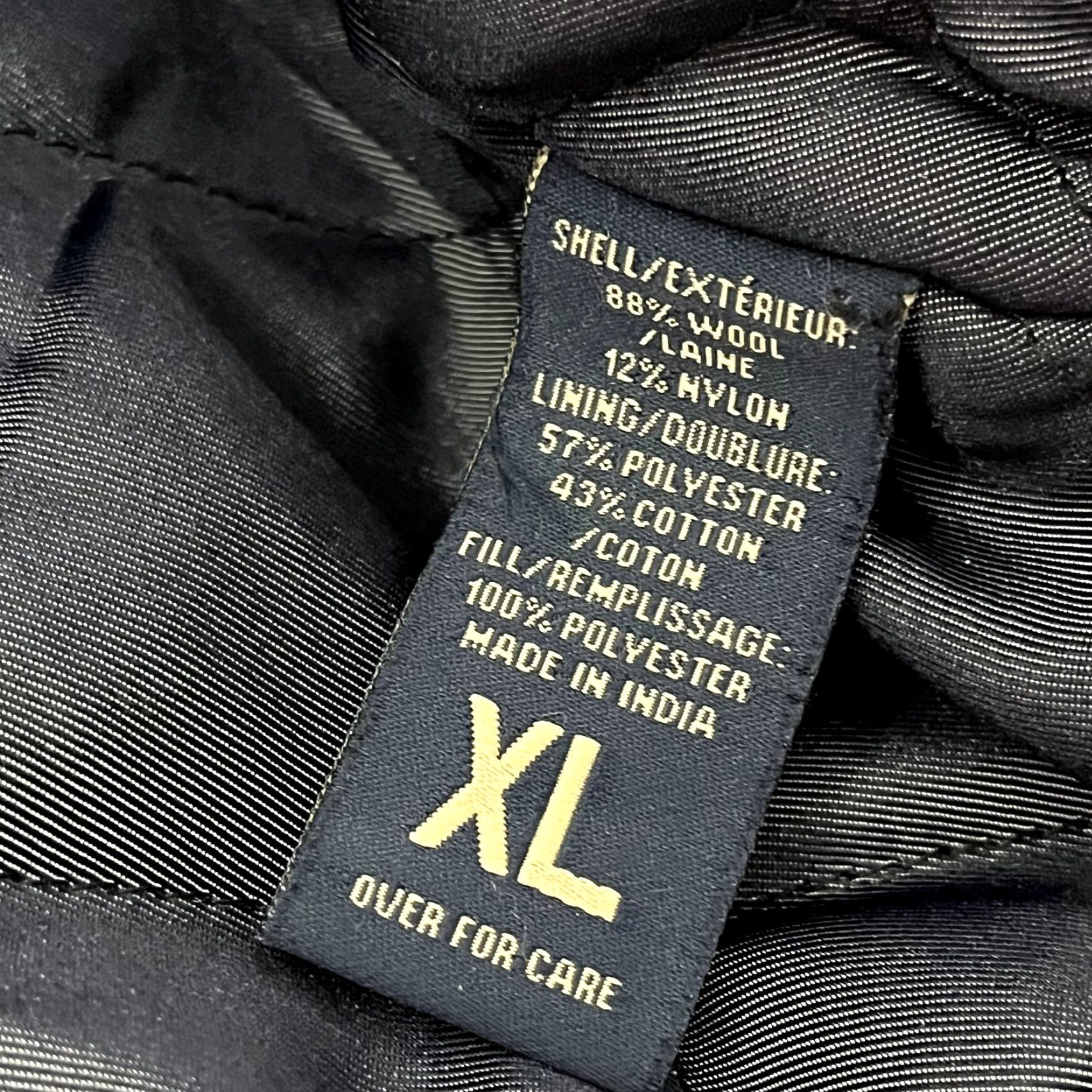 Abercrombie & Fitch VINTAGE Abercrombie & Fitch Bomber Jacket Mens XL Charcoal Gray Wool Coat Mid-Length Regular Fit Full Zip Lined Pockets Across 90s Retro Size US XL / EU 56 / 4 - 2 Thumbnail