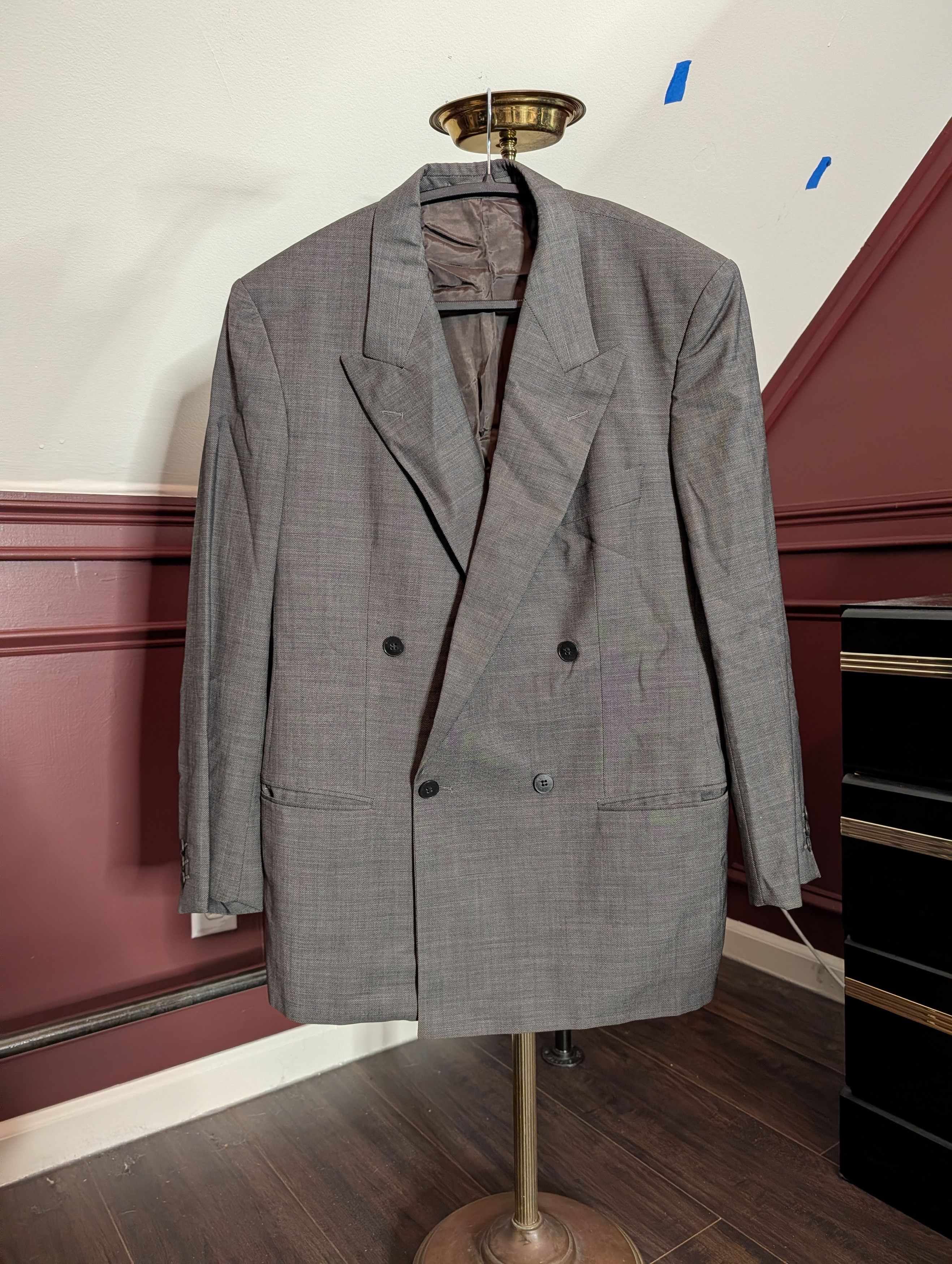 Hugo Boss Double Breasted Cerruti 1881 Superissimo 100s wool jacket Size 38S - 1 Thumbnail