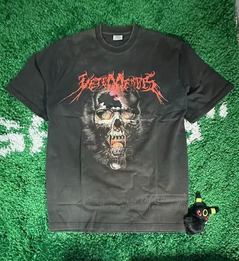Vetements Vetements Front Gothic Sanskrit Big Skull Short Sleeve Size US M / EU 48-50 / 2 - 1 Thumbnail