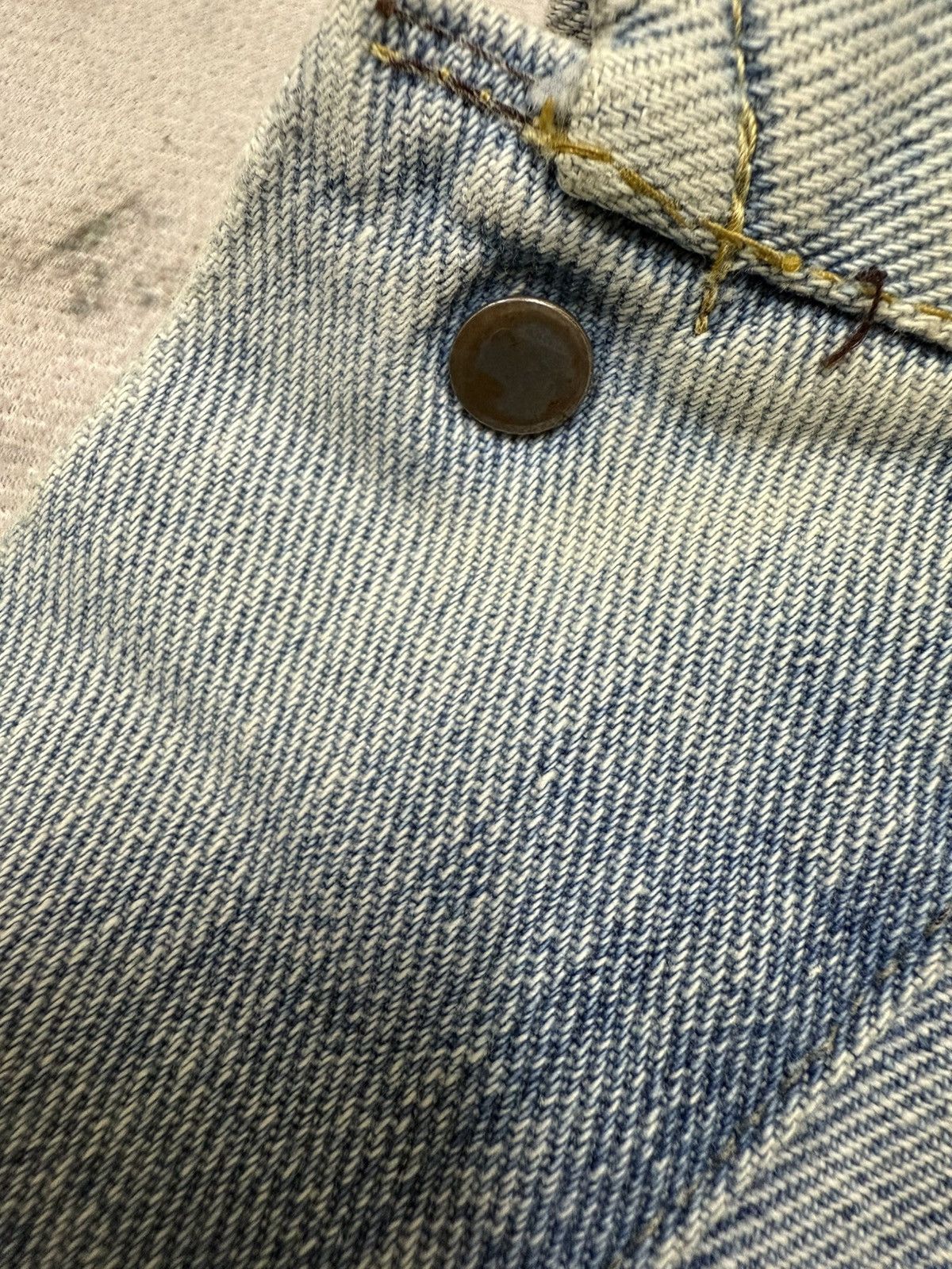 Lee 🔥Sun Faded🔥VINTAGE 90s LEE RIDER DISTRESSED DENIM JACKET Size US S / EU 44-46 / 1 - 10 Thumbnail