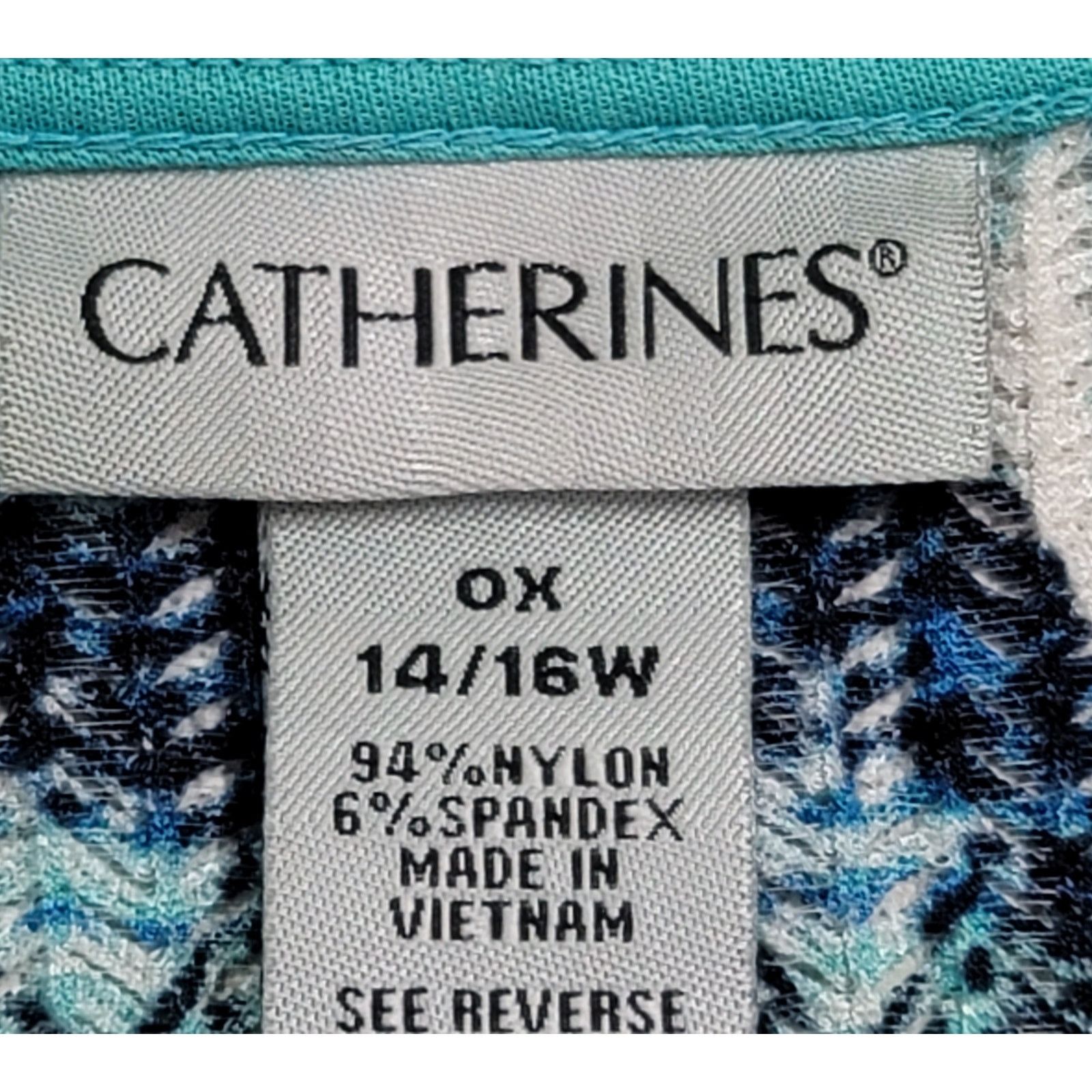 Other Catherines Blue Teal Open Front Cardigan Sweater 14W 16W Size XXL / US 16-18 / IT 52-54 - 4 Thumbnail