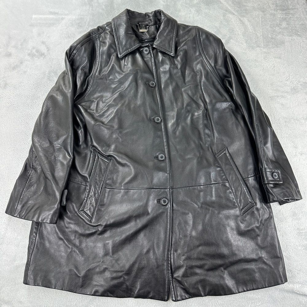 Danier Danier Genuine Black Leather Jacket Men's Size Large/ 20-22 Size US L / EU 52-54 / 3 - 1 Thumbnail