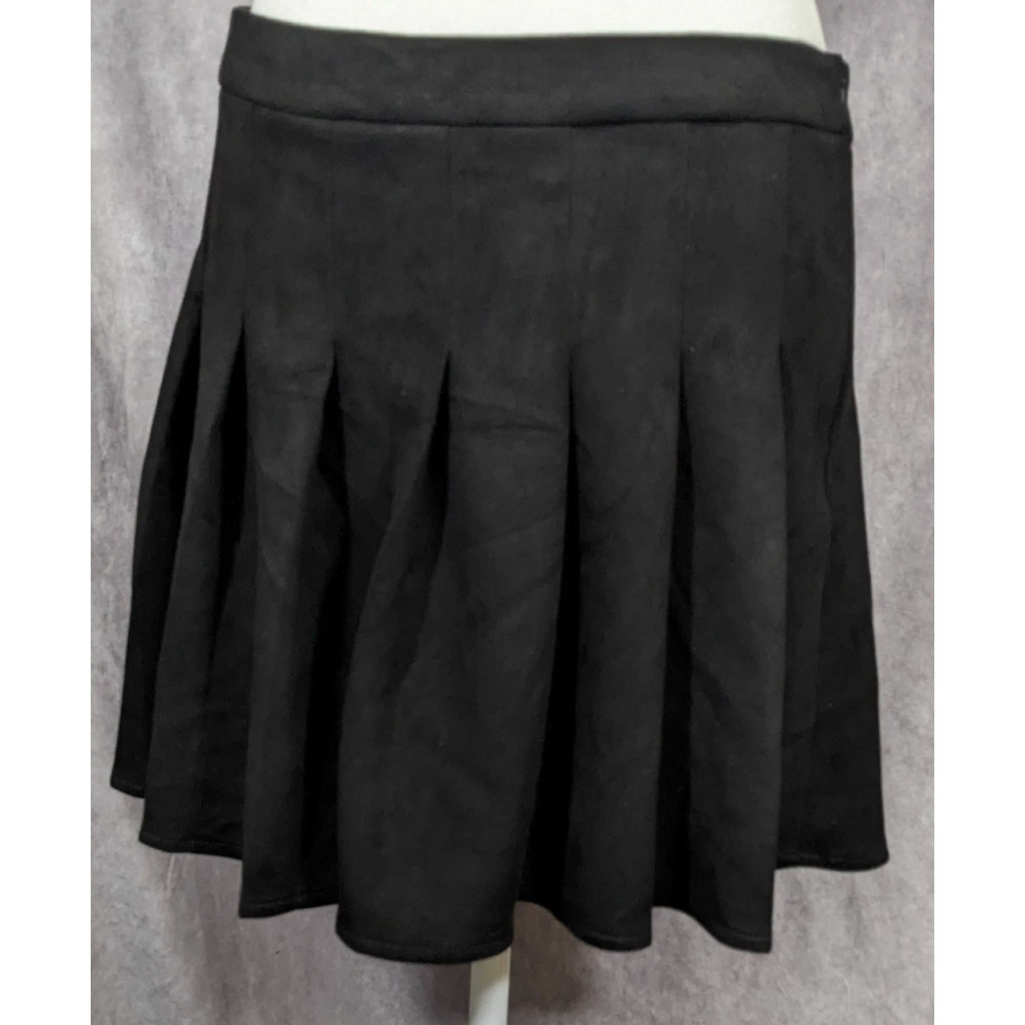 Other Gothic Microsuede Pleated Skirt by Blashe Size 33" - 2 Thumbnail