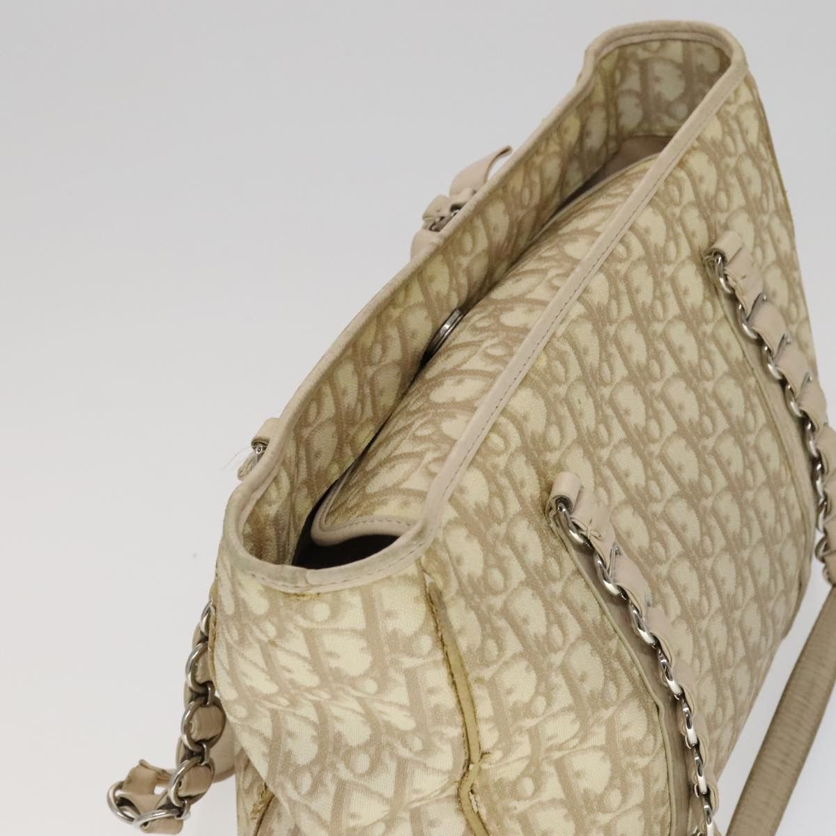 Dior DIOR Trotter Canvas Romantic Shoulder Bag Pvc Beige Silver Size ONE SIZE - 6 Thumbnail