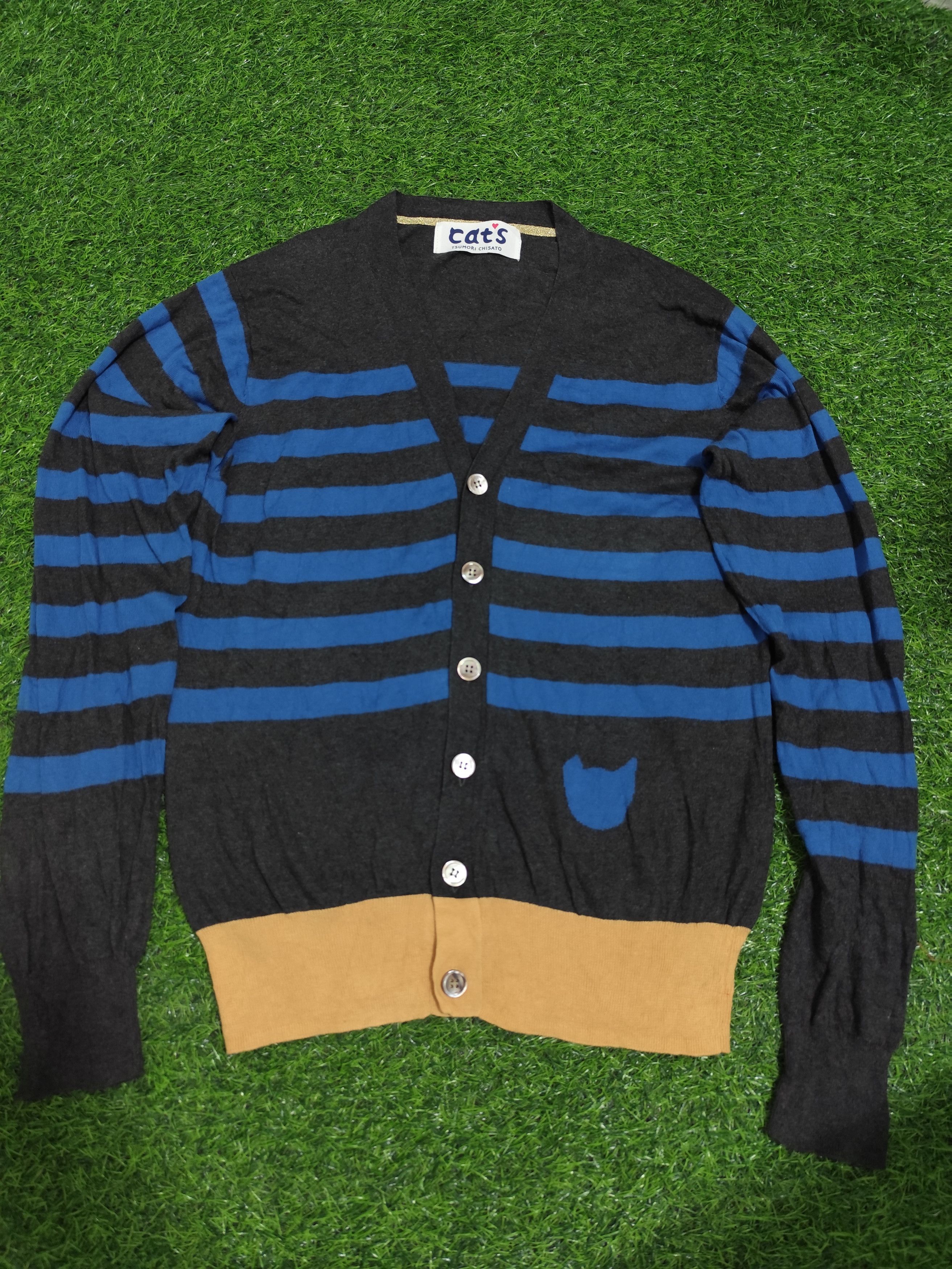 Issey Miyake Issey miyake Tsumori Chisato Cats Stripes Cardigan Size US M / EU 48-50 / 2 - 1 Thumbnail