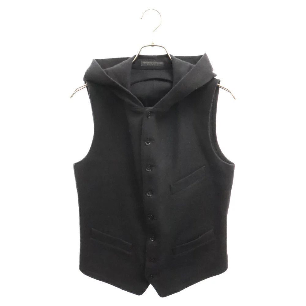 image of Yohji Yamamoto Wool Vest in Black, Men's (Size Medium)