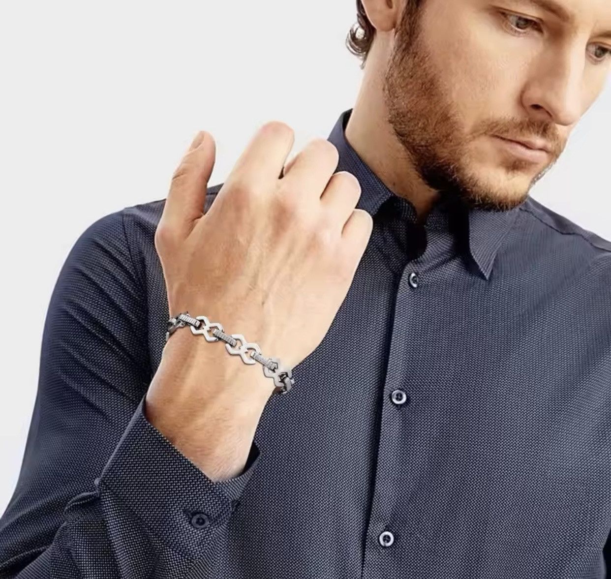 Jewelry Waterproof 8 Shape Chain Link Wristband Size ONE SIZE - 2 Thumbnail