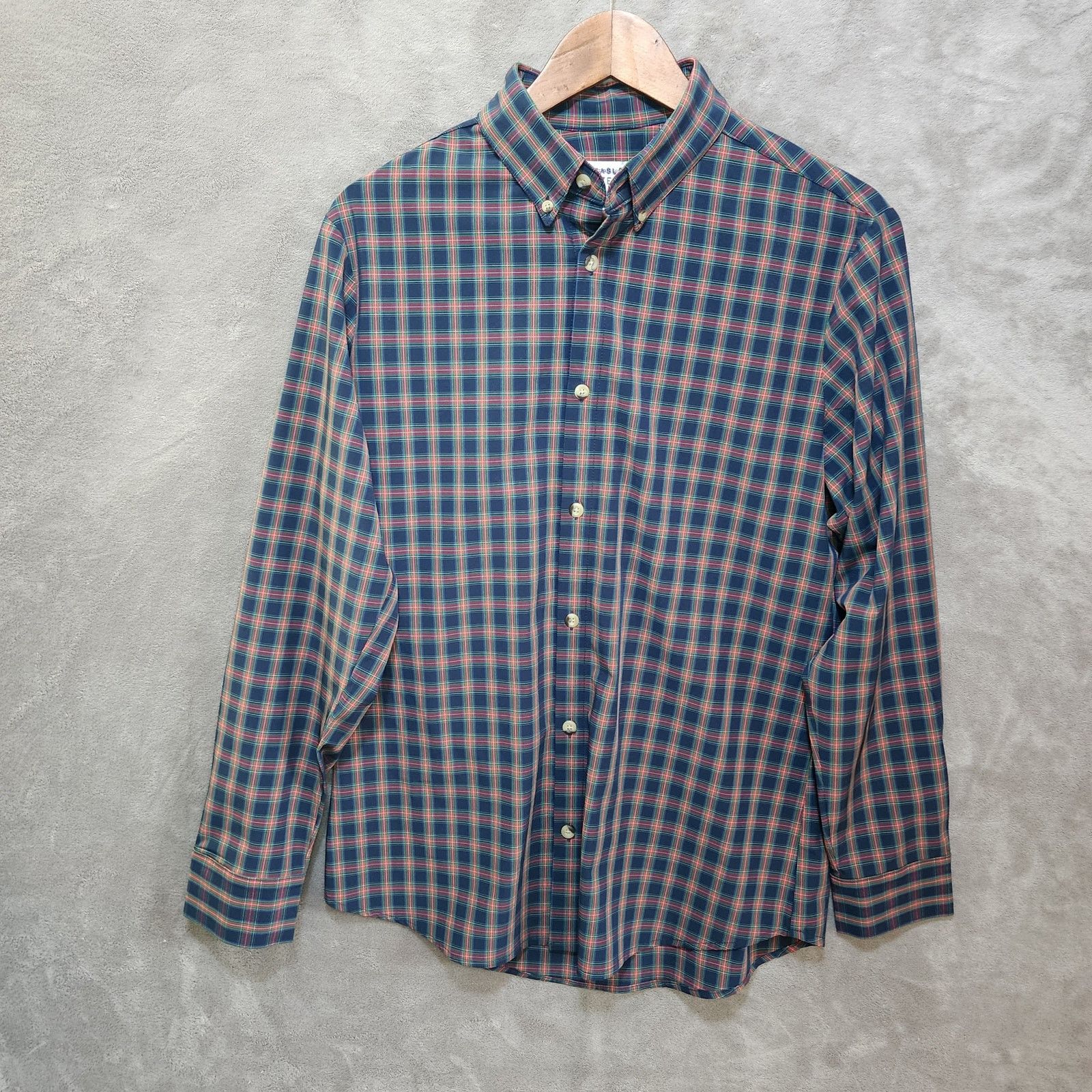 Mizzen+Main Mizzen + Main Men's M Red/Blue Plaid Shirt - True Fit, Size US M / EU 48-50 / 2 - 1 Thumbnail