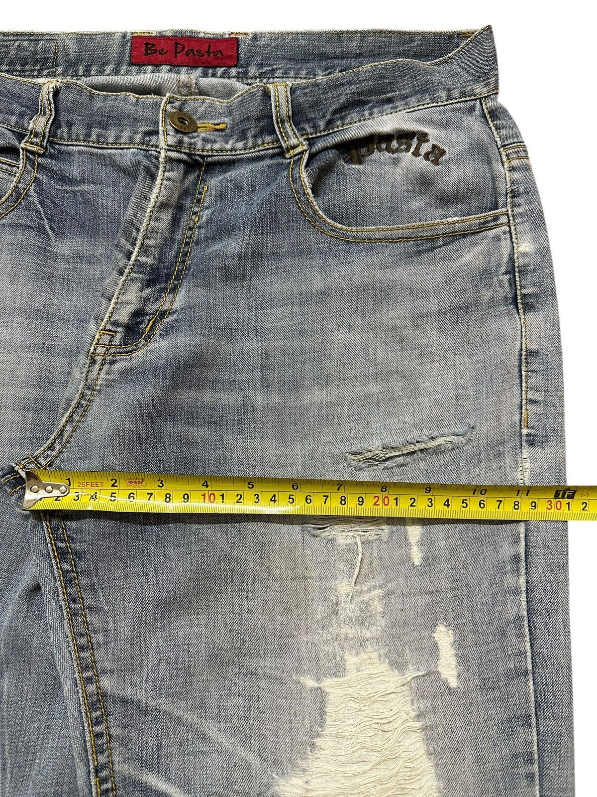 Japanese Brand Vintage Japanese Brand Faded Wash Destroy Distressed Jeans Size US 35 - 14 Thumbnail