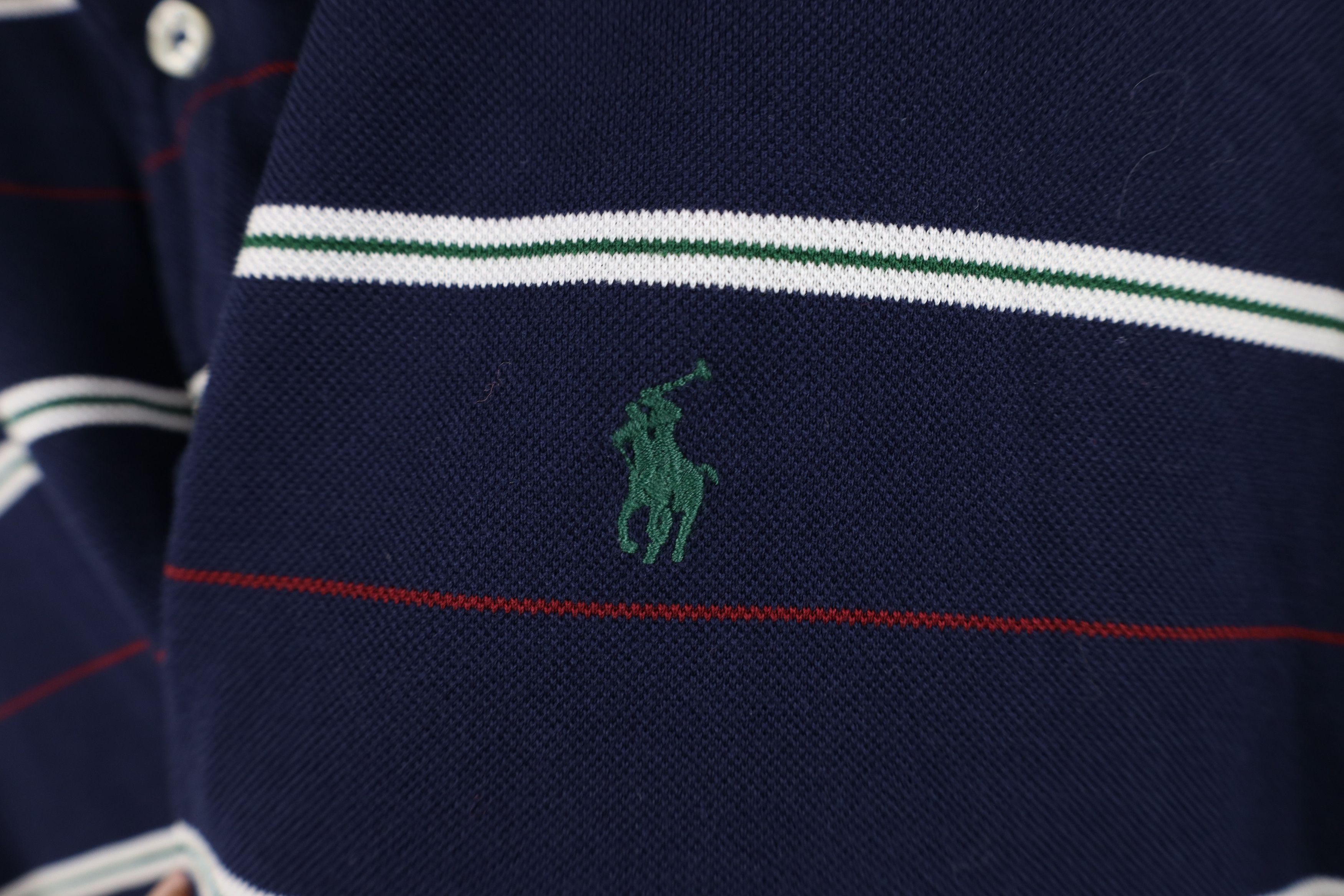 Ralph Lauren Vintage 90s Ralph Lauren Pima Cotton Long Sleeve Rugby Polo Size US M / EU 48-50 / 2 - 4 Thumbnail