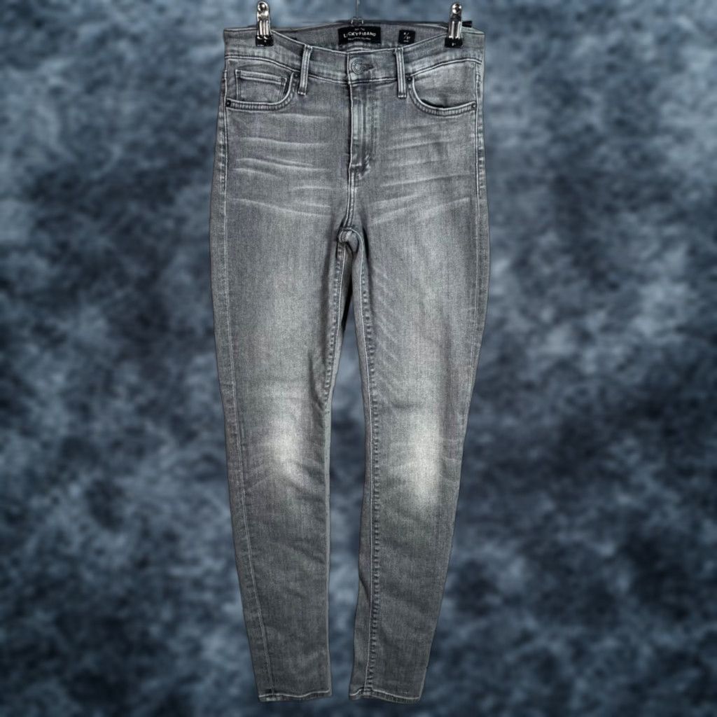 Lucky Brand Lucky Brand Womens Jeans / Brooke Legging Mid-Rise Ankle Stretch 4 Regular Gray 27 Inseam 29 5-Pocket Denim Cotton Blend Modern? Size 27" / US 4 / IT 40 - 1 Thumbnail