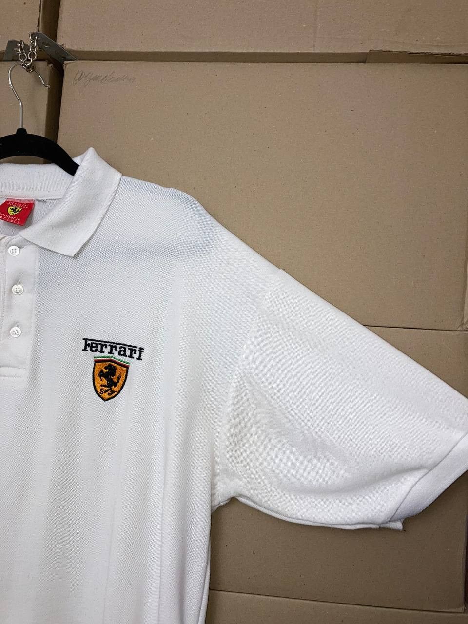 Ferrari VINTAGE FERRARI POLO SHIRT SHELL RACING FORMULA 1 Y2K SKATE Size US XXL / EU 58 / 5 - 8 Thumbnail