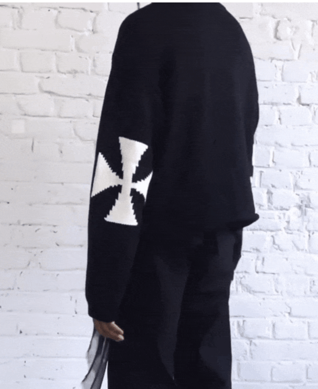 Askyurself Cross Knit Sweater Size US M / EU 48-50 / 2 - 3 Thumbnail