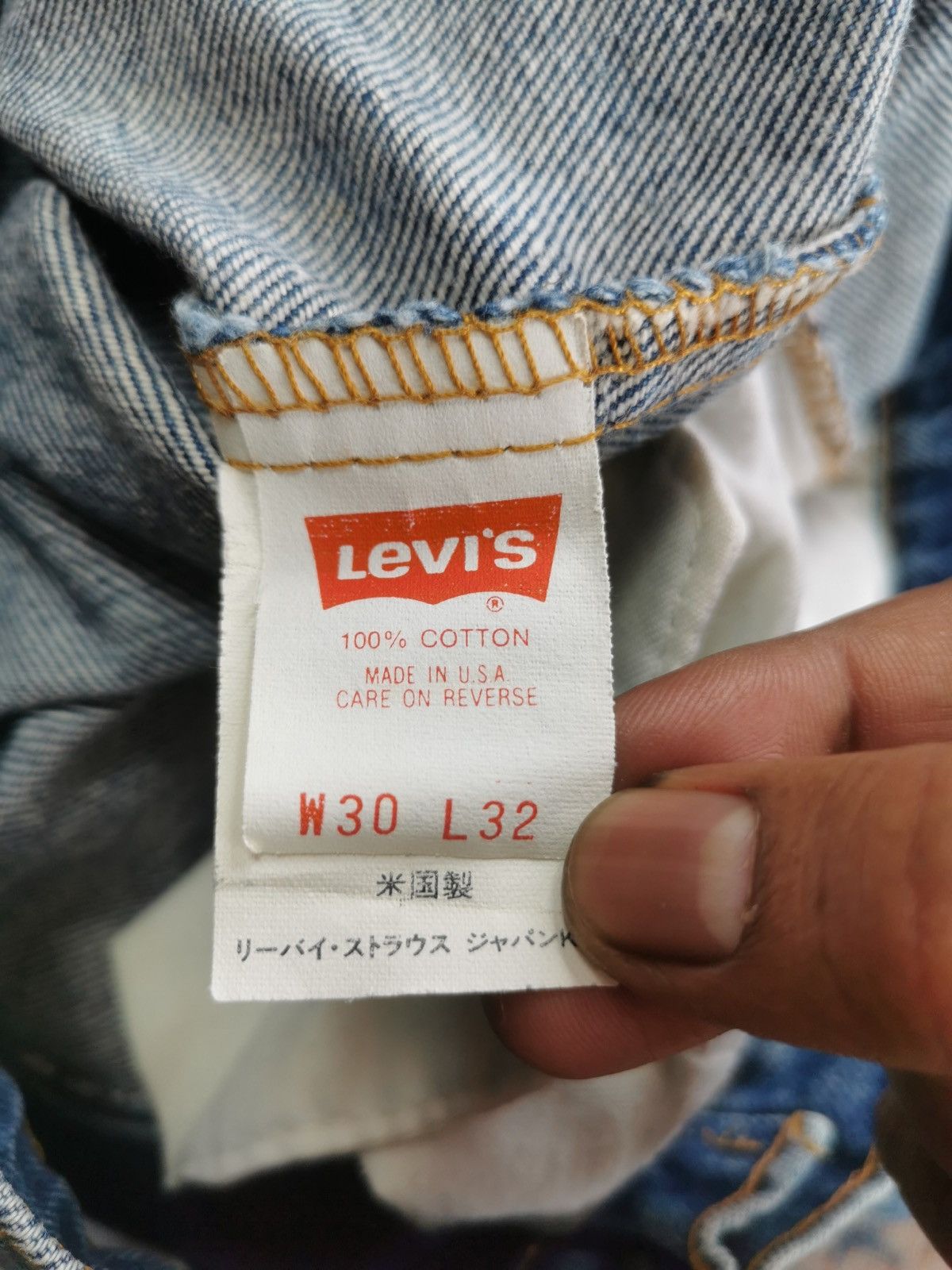 Le Grande Bleu (L.G.B.) Vintage Levis 610 Made In Usa Size US 28 / EU 44 - 10 Thumbnail