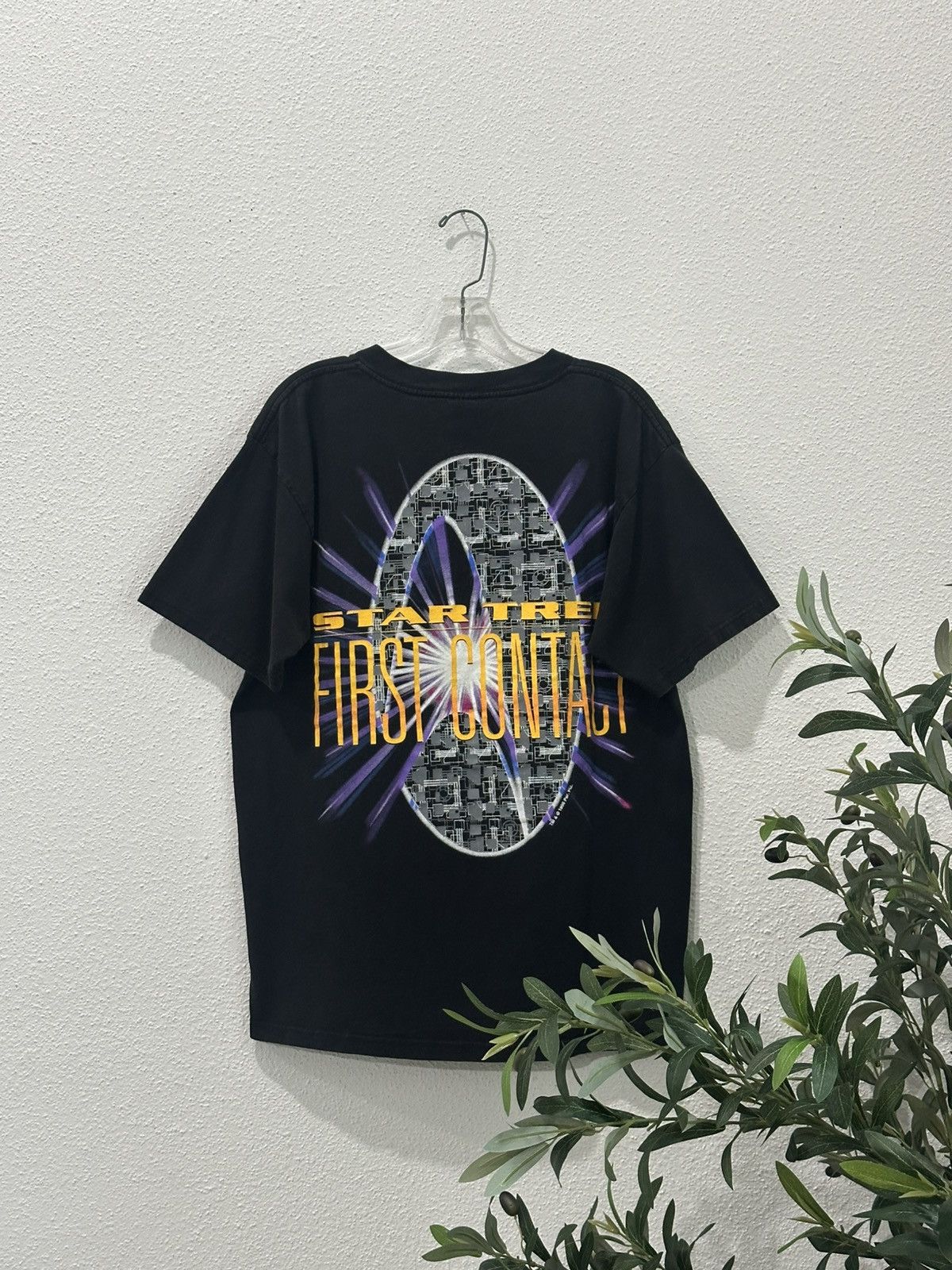 Star Wars Vintage 90s Star Trek First Contact 1996 Movie Promo Tee L Size US L / EU 52-54 / 3 - 1 Thumbnail