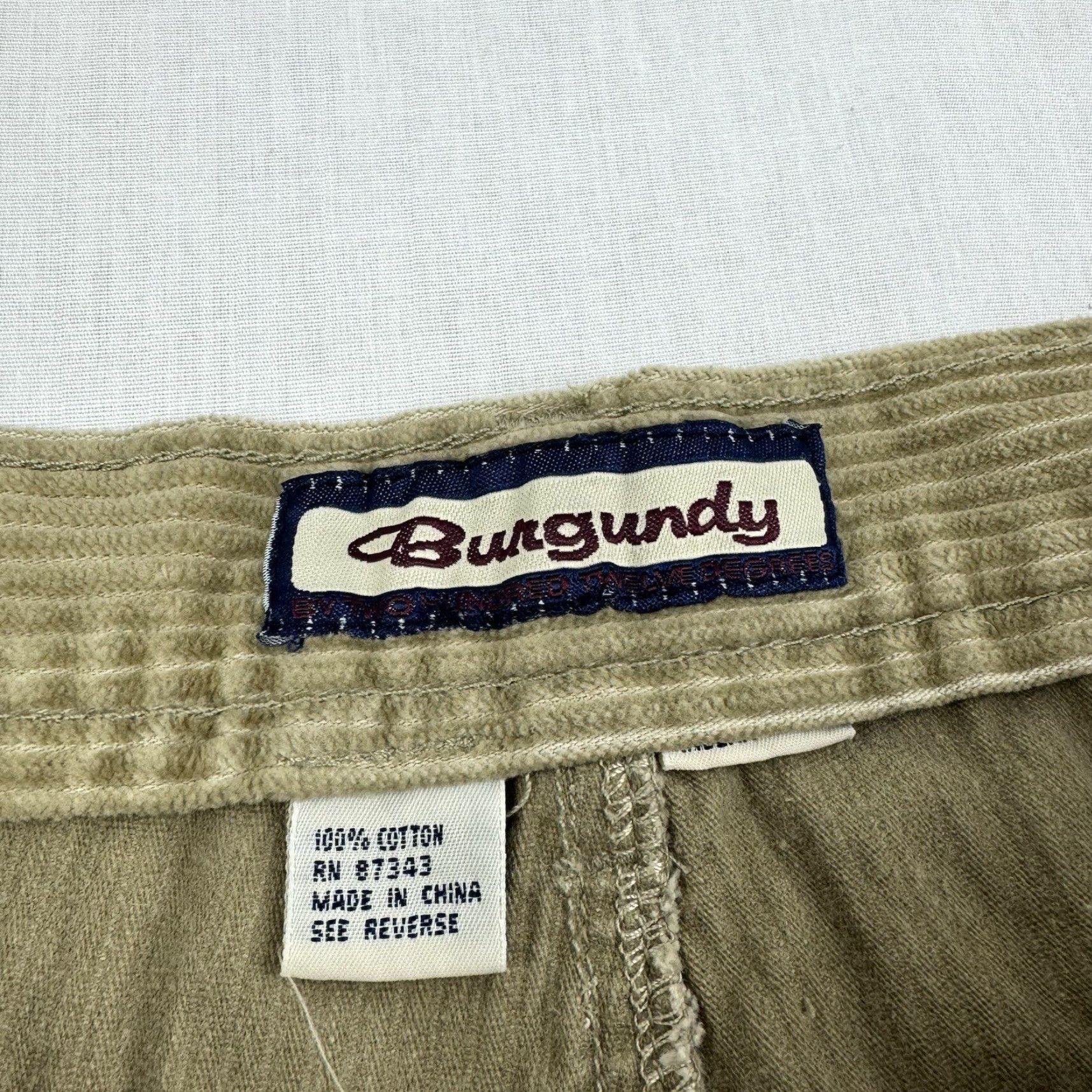 Vintage Vintage 212 Degree Burgundy Corduroy Pants Adult 38x32 Tan Baggy Skater Y2K Size US 38 / EU 54 - 4 Thumbnail