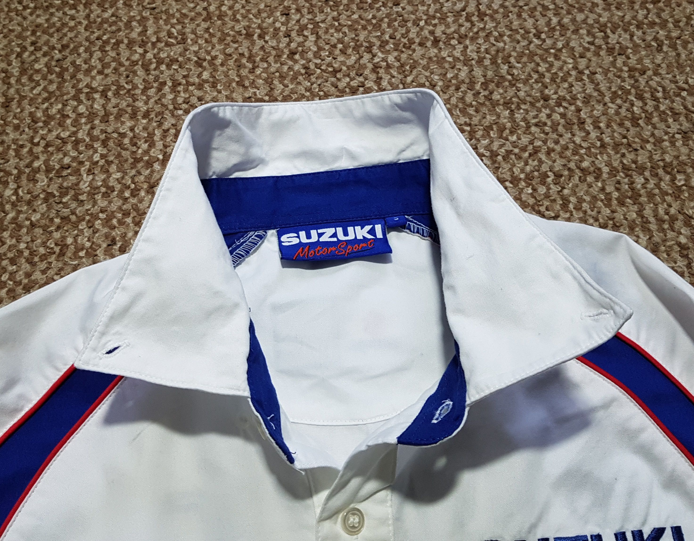 Vintage Suzuki Motorsport Racing Short Sleeve Shirt sz S Size US S / EU 44-46 / 1 - 9 Thumbnail