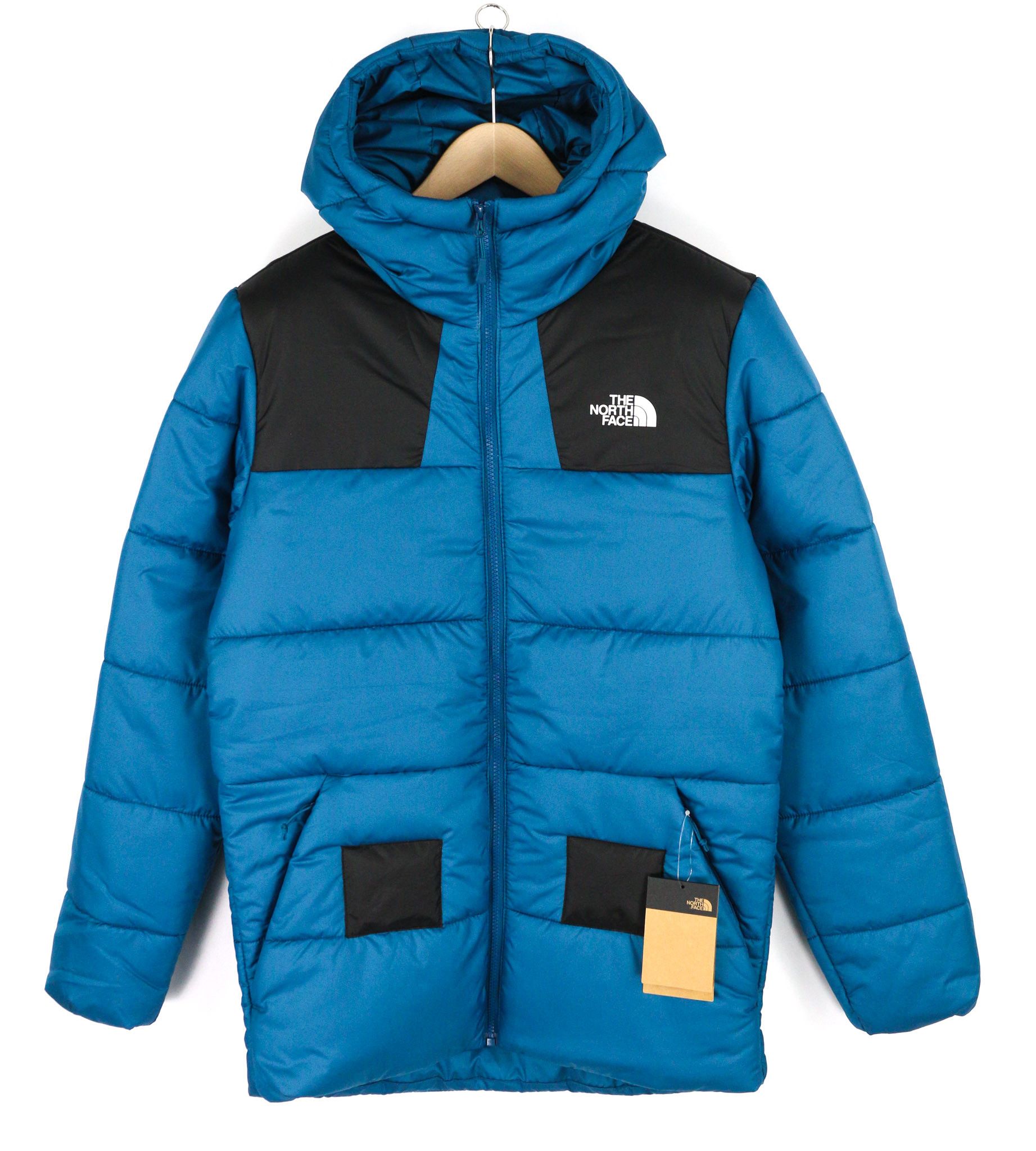 The North Face XS Blue Zip Insulation Hooded Lined Quilted Jacket 82586 Size US XS / EU 42 / 0 - 1 Thumbnail