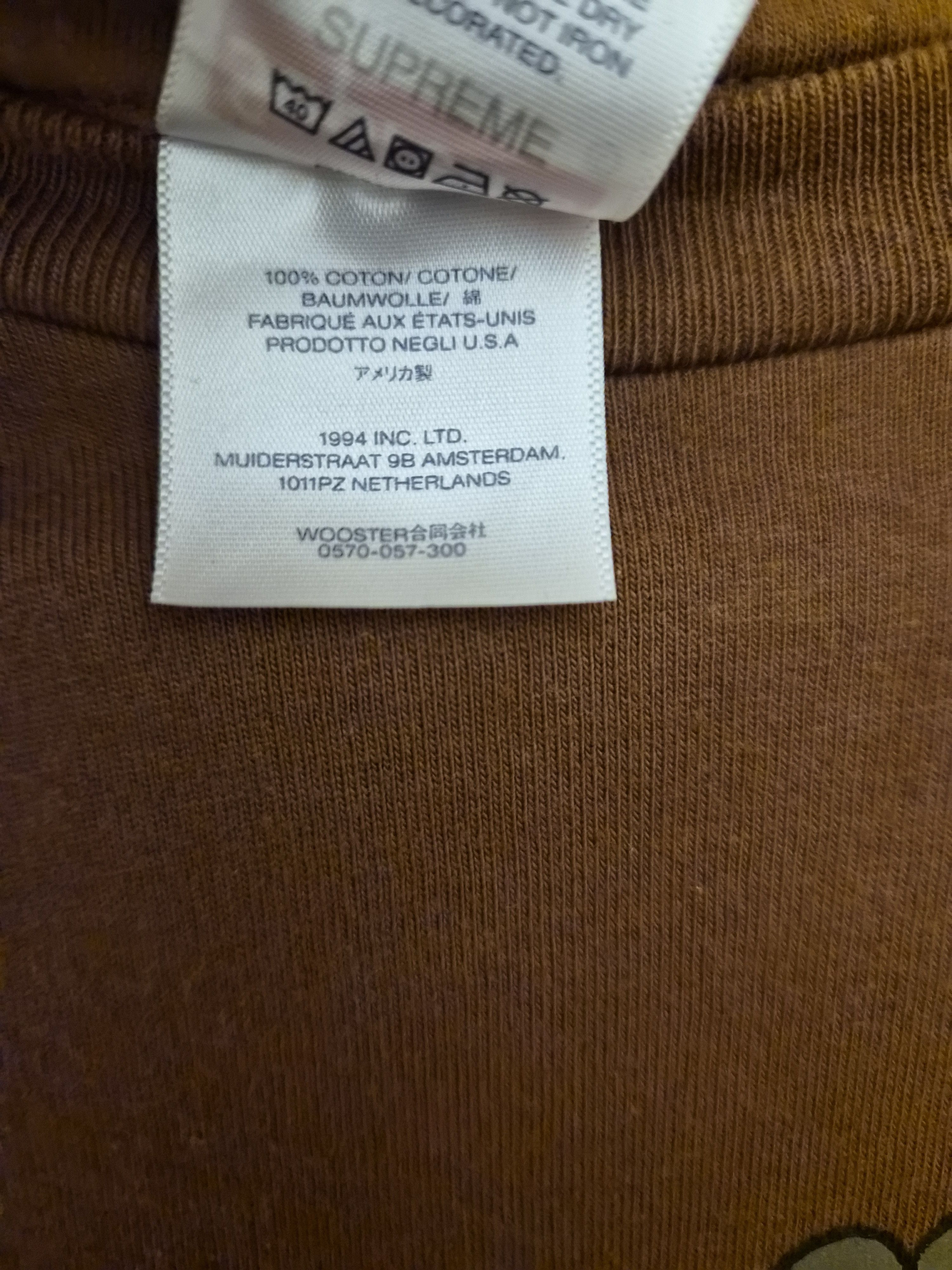 Hardies Hardware × Supreme Supreme x Hardies Hardware Brown Bolt Tee Size US M / EU 48-50 / 2 - 5 Thumbnail