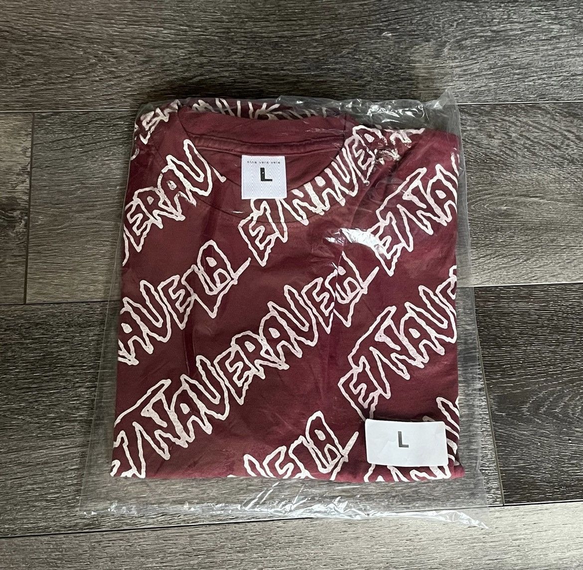 Other Fakemink Etna Vera Vela All Over Print S/S Burgundy T Shirt Size US L / EU 52-54 / 3 - 4 Thumbnail