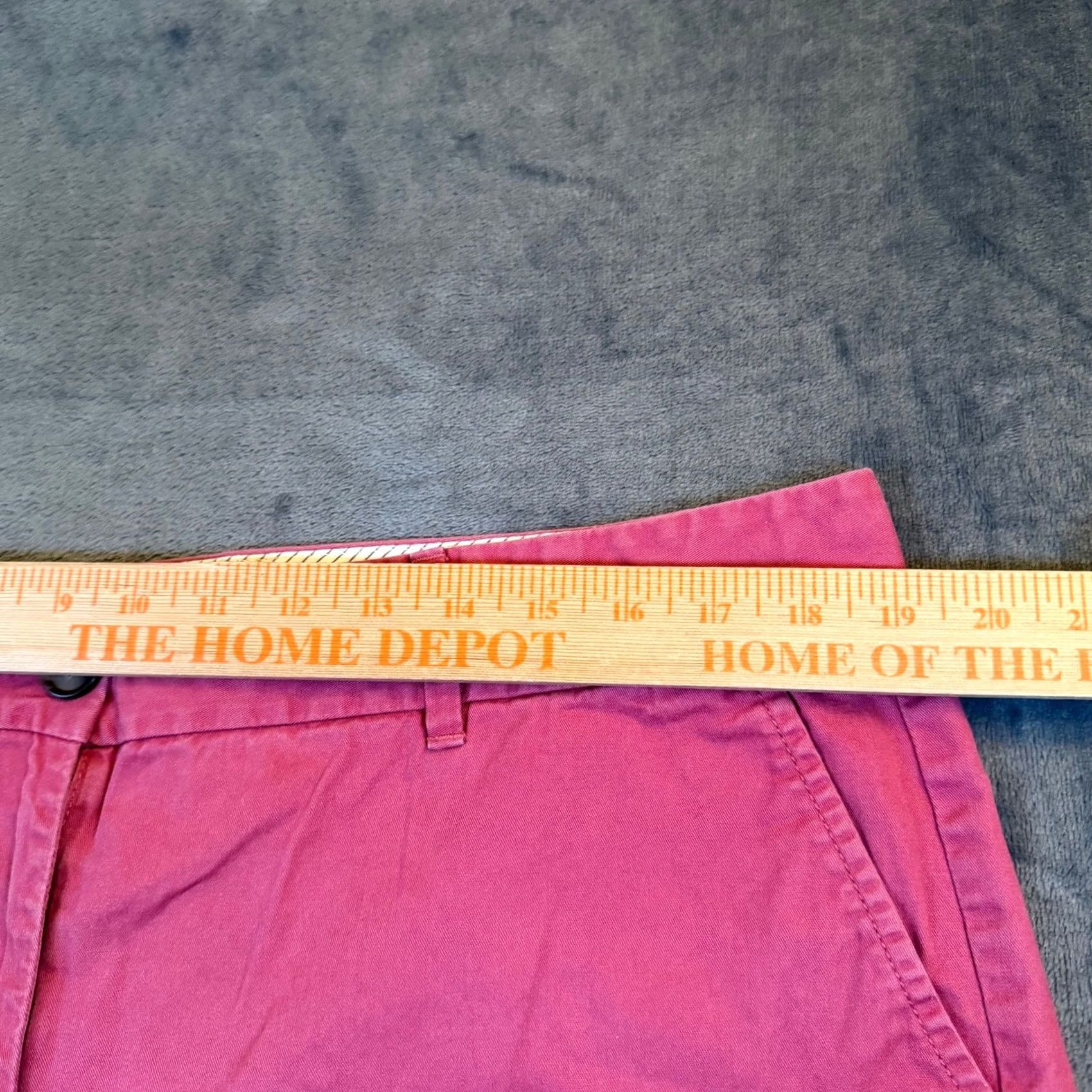 Loft LOFT Ann Taylor Chino Shorts Womens 14 Pink Casual Summer Pockets Cotton Blend Slash Pocket Slant Zip Front Flat Front Regular Rise 6 in Inseam 6 in Size 26" / US 2 / IT 38 - 6 Thumbnail