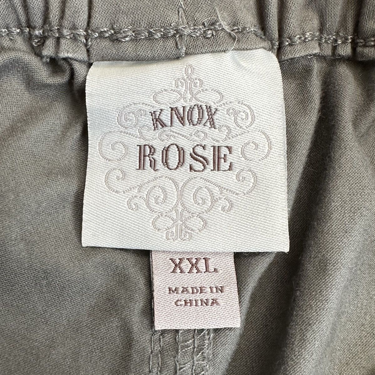 Other Knox Rose Gray Lyocell Cotton Blend Elasticized Jogger Pants Size 38" / US 16 / IT 52 - 8 Thumbnail