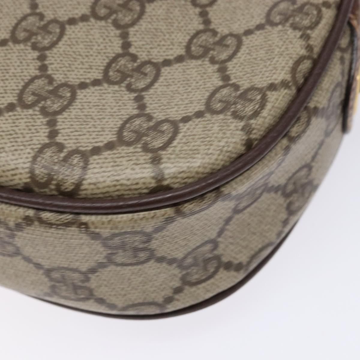 Gucci GUCCI GG Supreme Web Sherry Line Shoulder Bag Pvc Beige Gold Size ONE SIZE - 12 Thumbnail