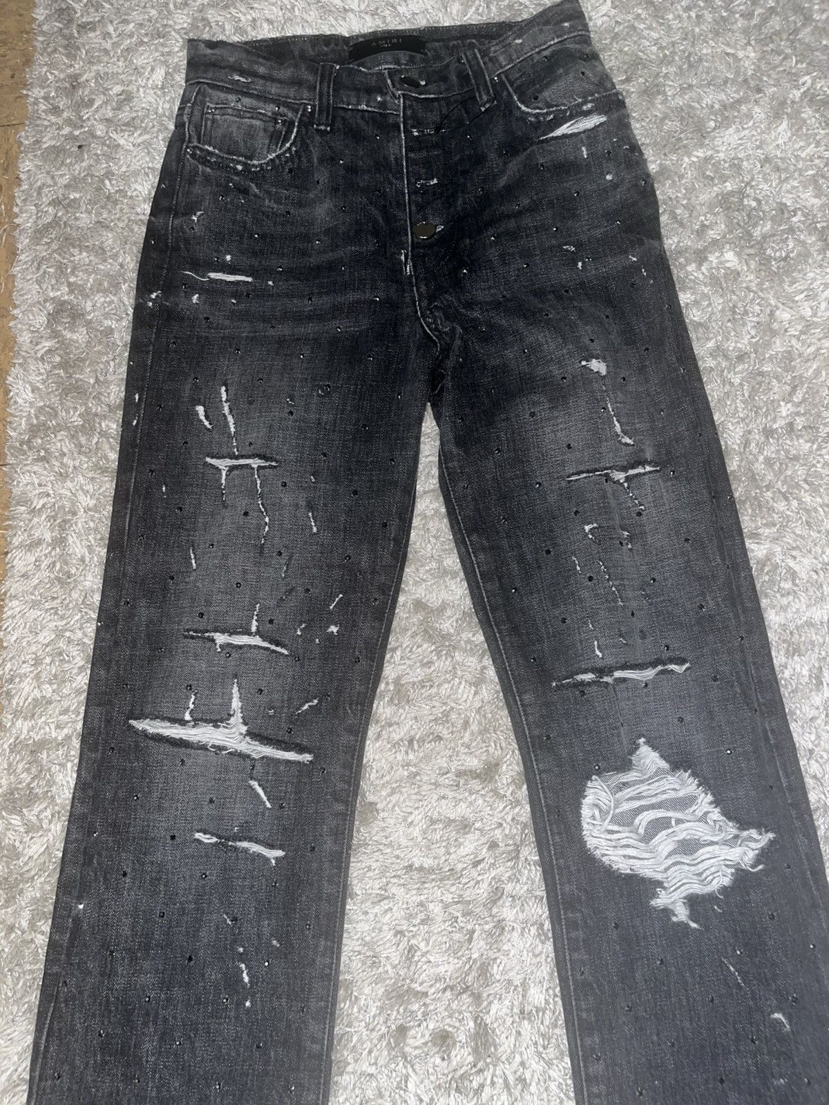 Amiri Amiri NWOT Rhinestone Jeans Size 24" / US 00 / IT 34 - 1 Thumbnail