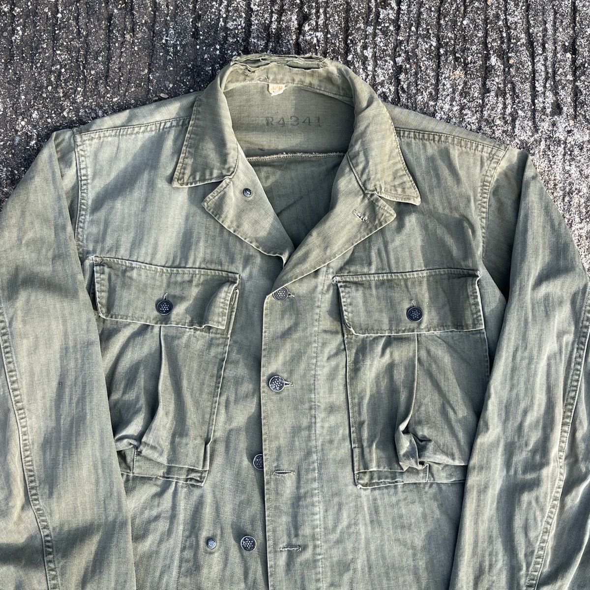 Vintage Vintage WW2 Hbt Military Army Jacket Size US S / EU 44-46 / 1 - 2 Thumbnail