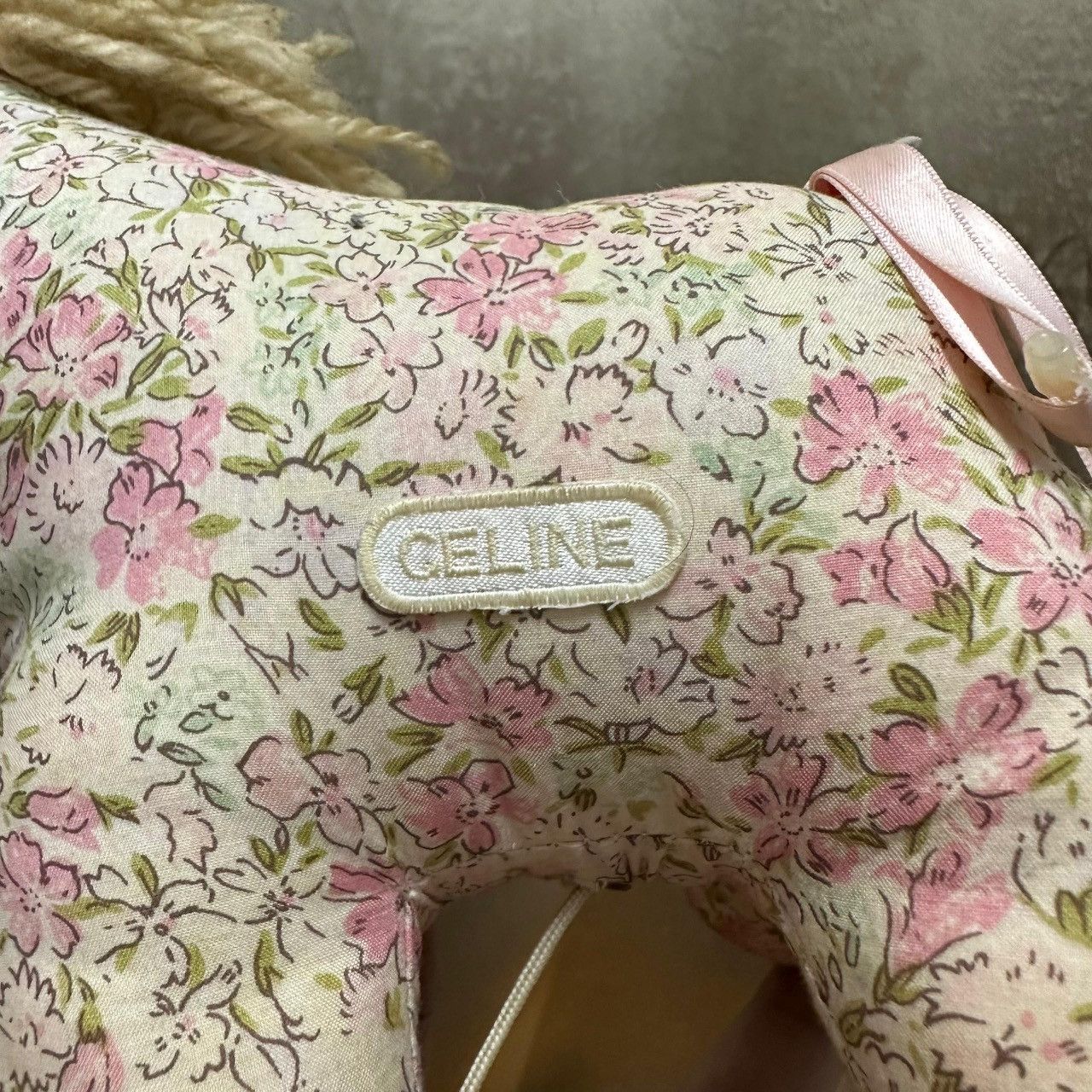 Celine Vintage CELINE Floral Donkey Music Box Plush Toy Japan 1980s Size ONE SIZE - 3 Thumbnail