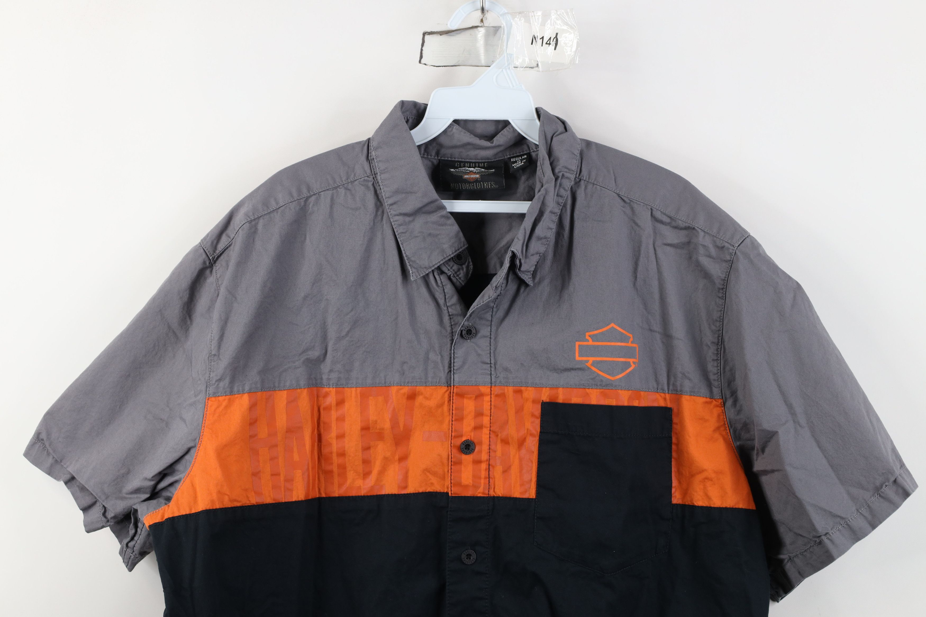 Harley Davidson Vintage Y2K Harley Davidson Mechanic Workwear Button Shirt Size US XL / EU 56 / 4 - 2 Thumbnail
