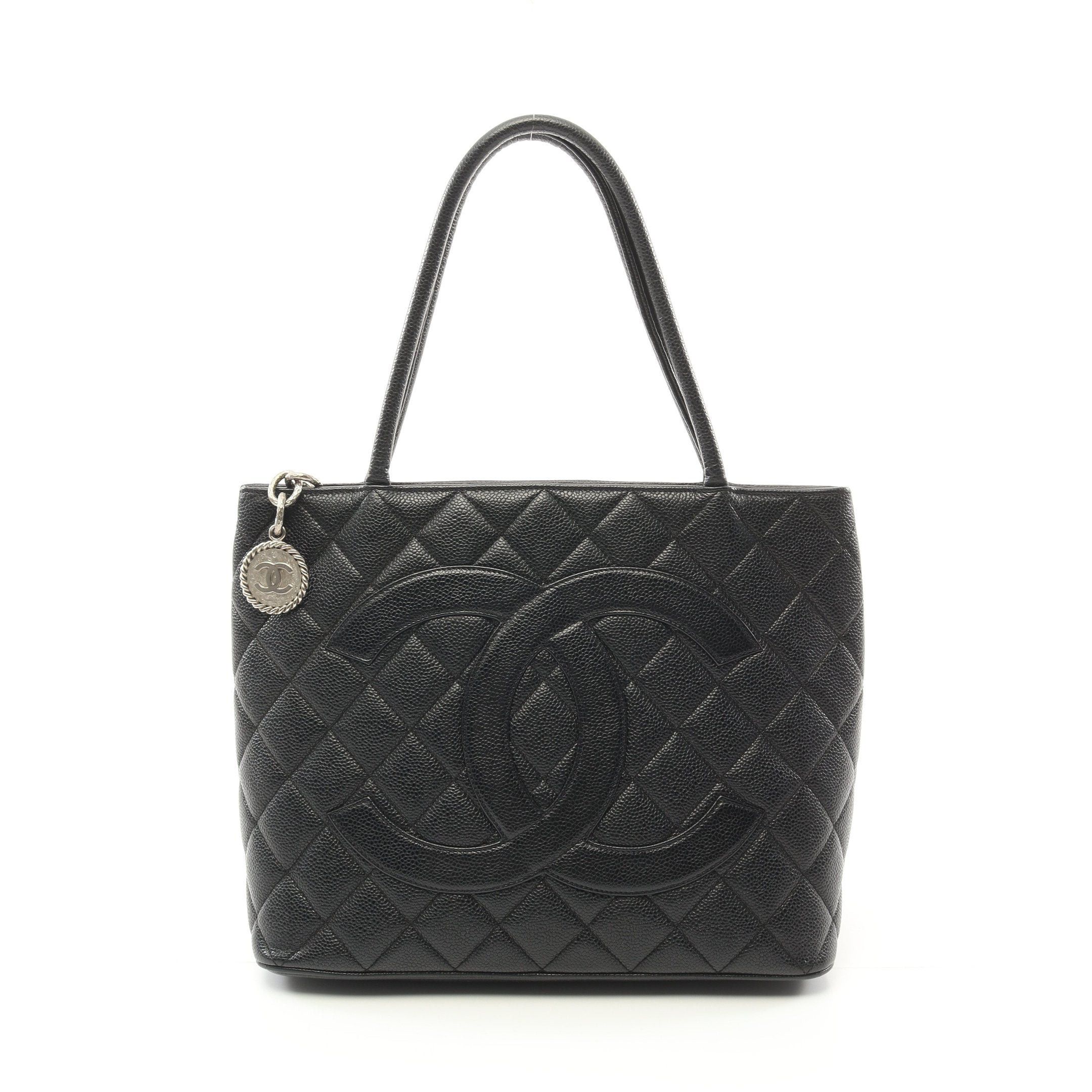 Chanel Chanel Reissue Tote Handbag Bag Caviar Skin Black Silver Hardware Size ONE SIZE - 1 Thumbnail