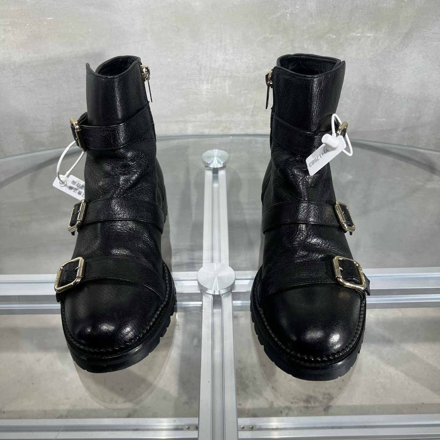 Jimmy Choo Jimmy Choo Crystal Buckle Ankle Boots Size US 6.5 / IT 36.5 - 1 Thumbnail
